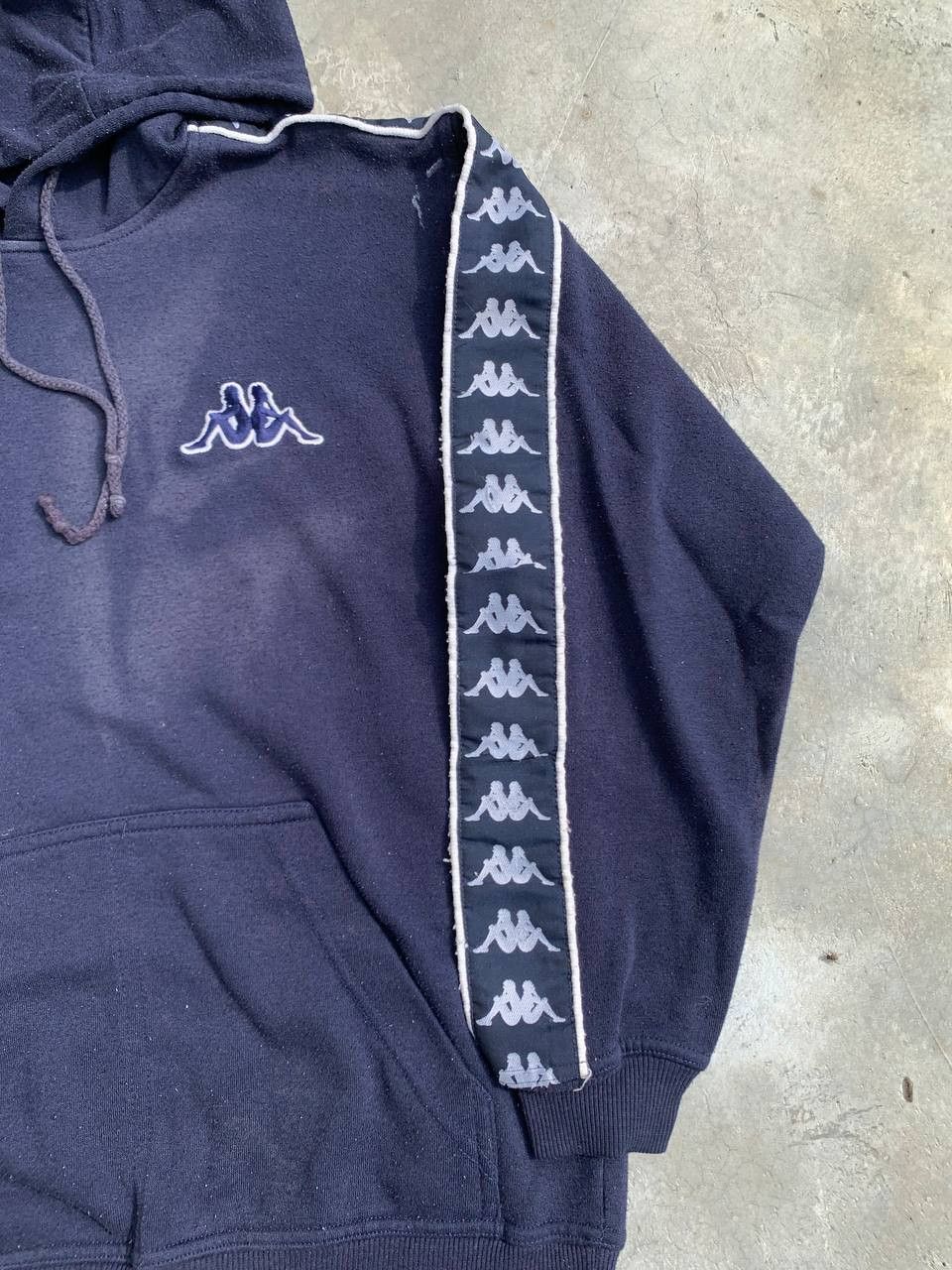 Kappa Vintage Kappa Sidetape Logo Sunfaded Hoodie Size S / US 4 / IT 40 - 3 Thumbnail