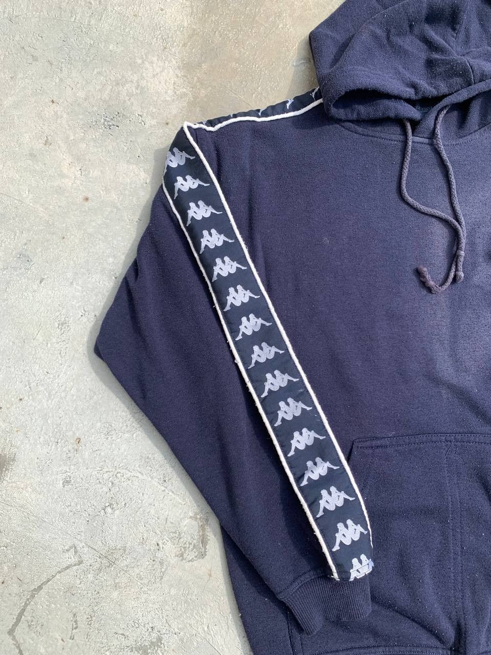Kappa Vintage Kappa Sidetape Logo Sunfaded Hoodie Size S / US 4 / IT 40 - 4 Thumbnail