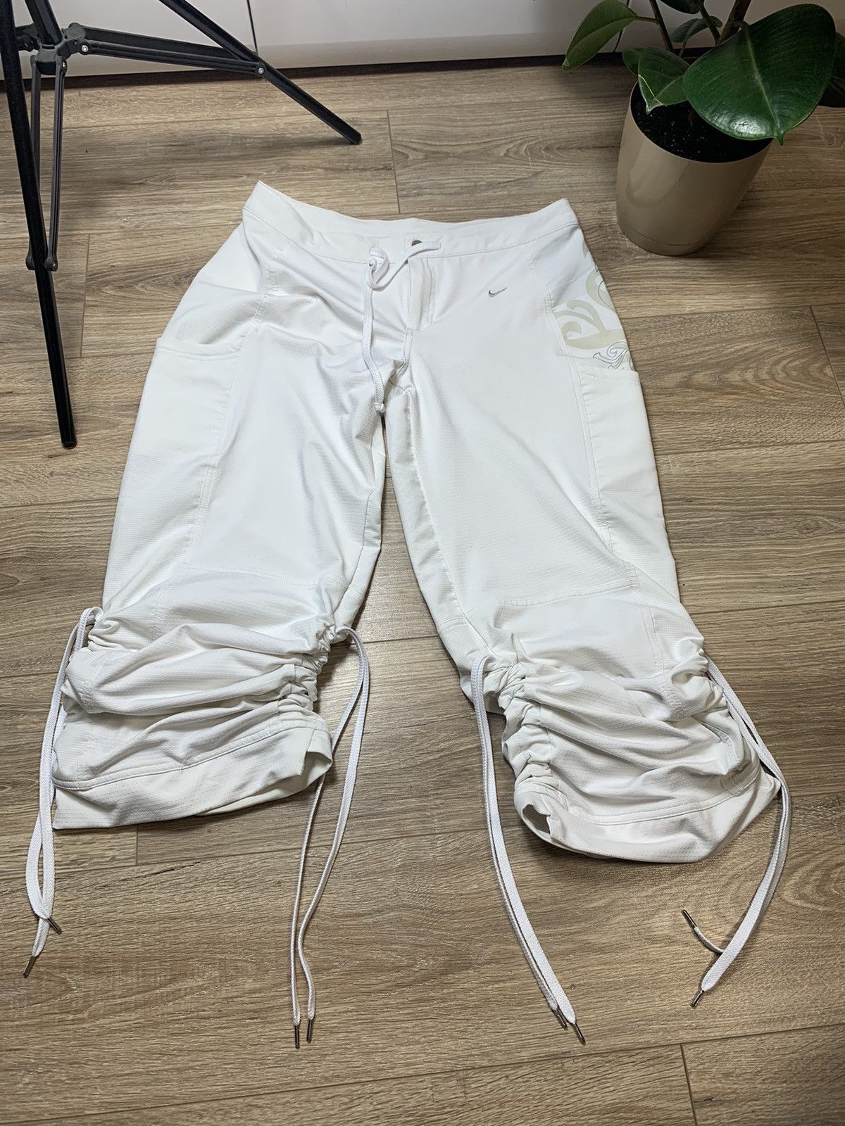 Nike × Vintage Vintage Nike Drill y2k Pants Bondage Size 34" / US 12 / IT 48 - 2 Thumbnail