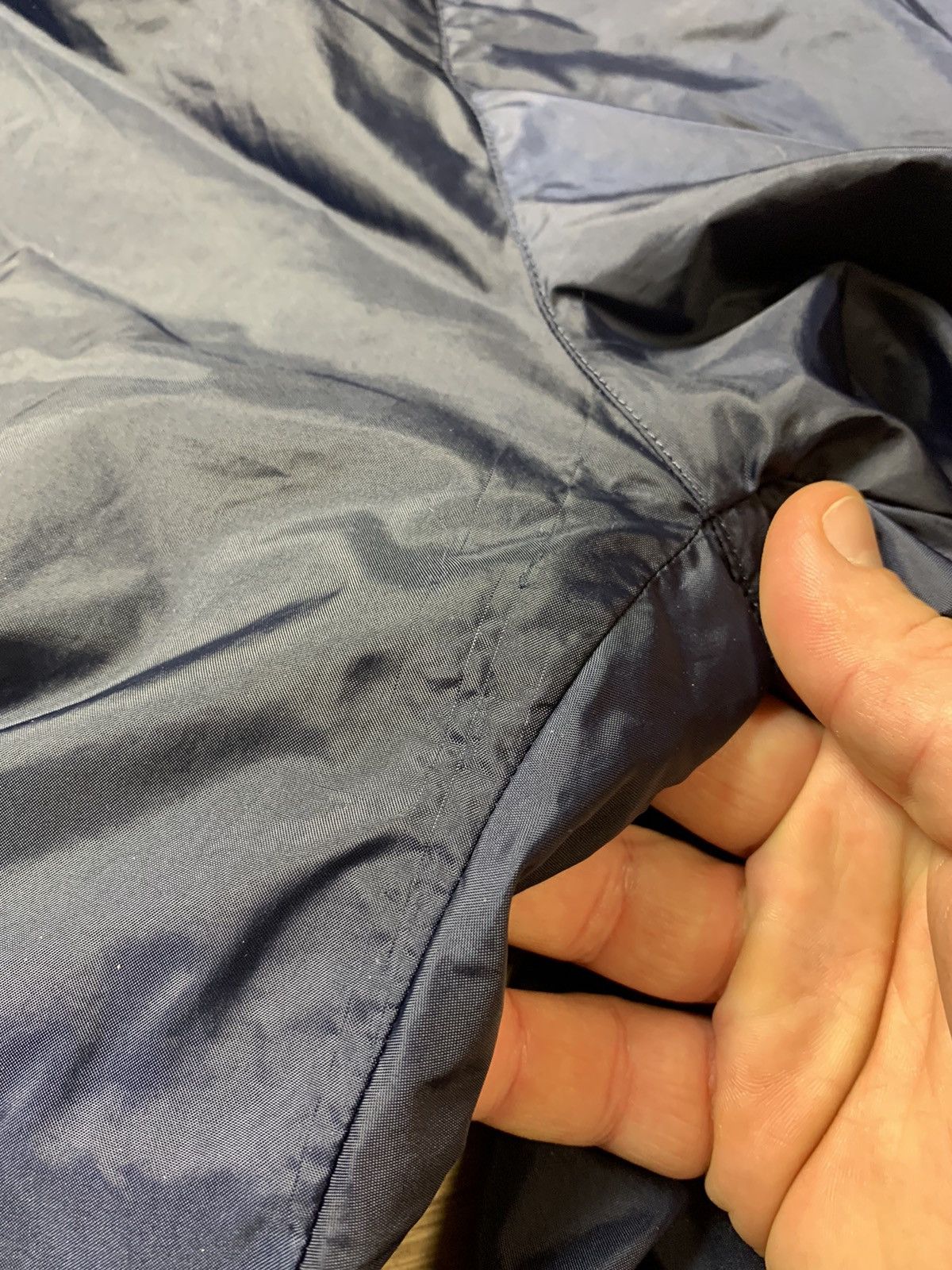 Adidas × Vintage Vintage Y2K Navy Blue Adidas Nylon Trackpants Size US 36 / EU 52 - 7 Thumbnail