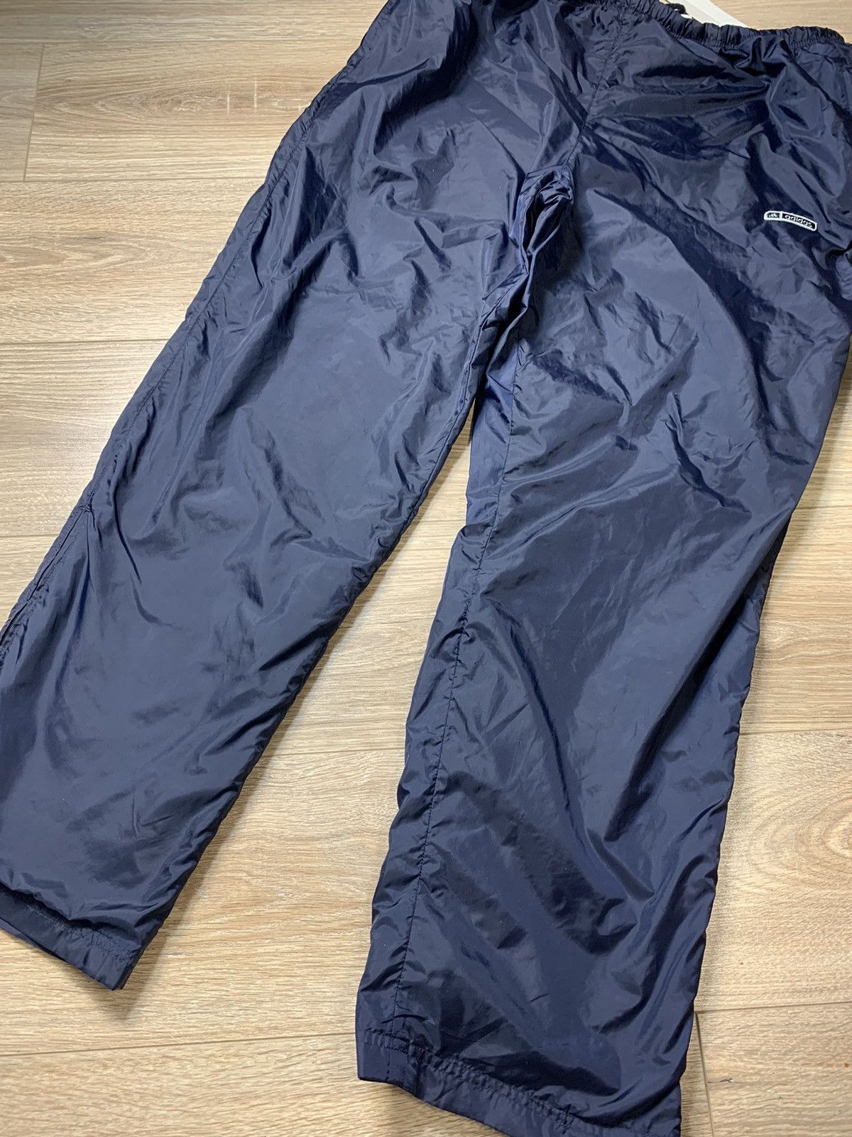 Adidas × Vintage Vintage Y2K Navy Blue Adidas Nylon Trackpants Size US 36 / EU 52 - 2 Thumbnail