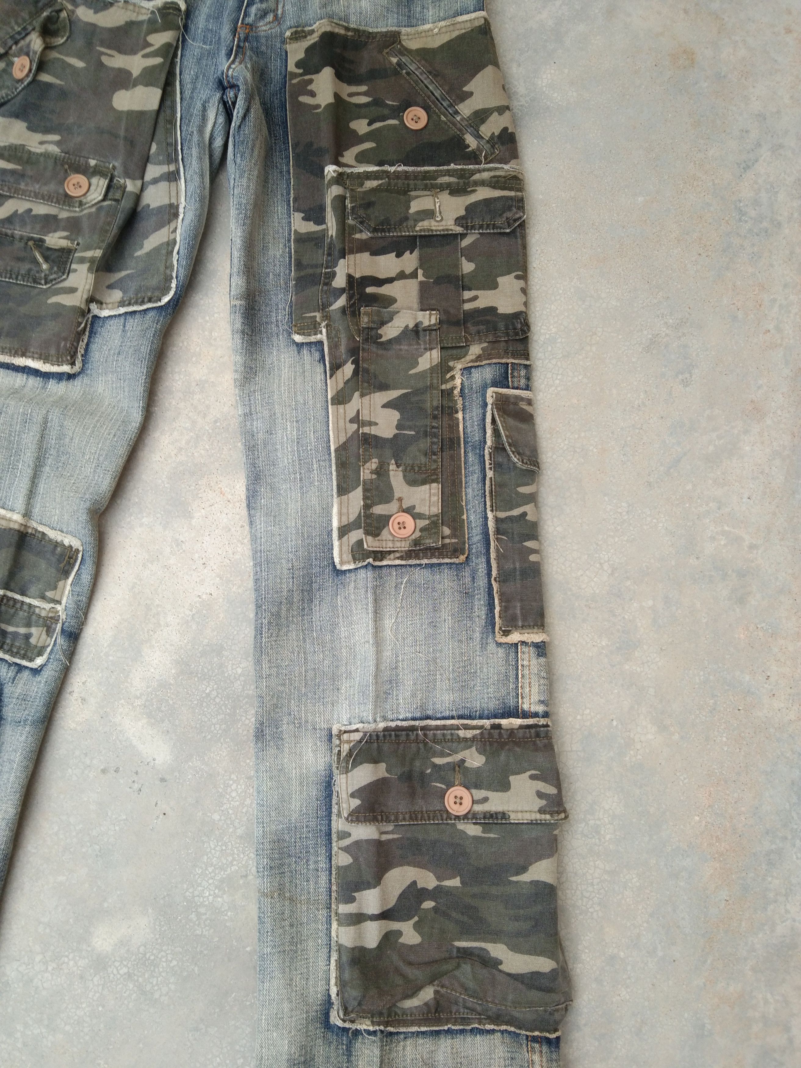 Jean Vintage H-Boy Designed In Italy Bondage Tactical Denim 28x34 Size US 28 / EU 44 - 3 Thumbnail