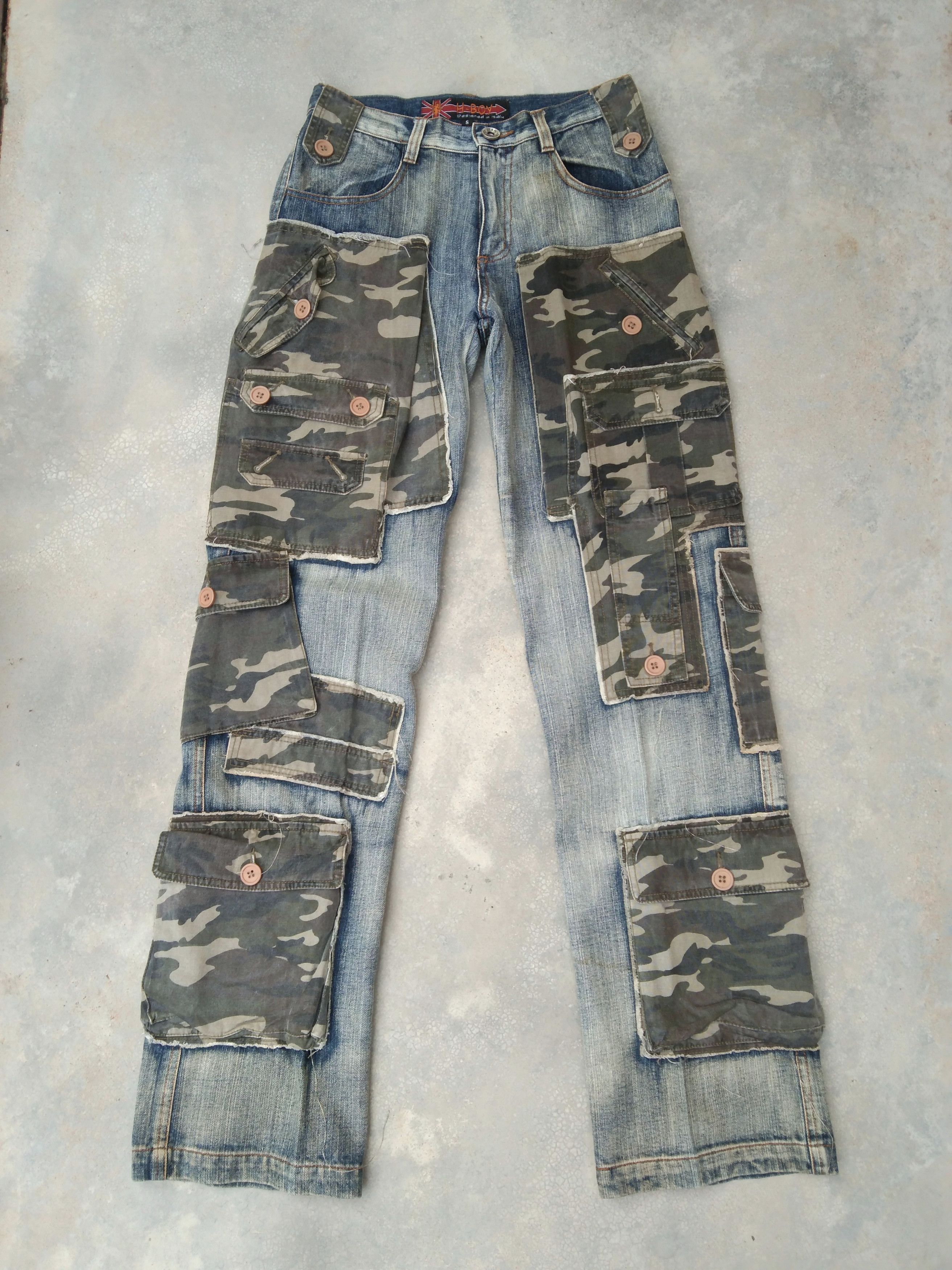 Jean Vintage H-Boy Designed In Italy Bondage Tactical Denim 28x34 Size US 28 / EU 44 - 1 Thumbnail