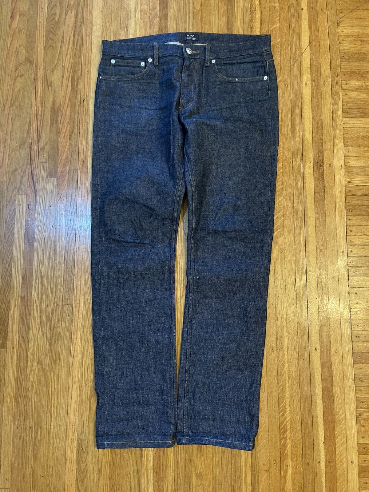 image of A P C x Jjjjound 2020 X Jjjjound Petit Standard Jean in Indigo, Men's (Size 32)