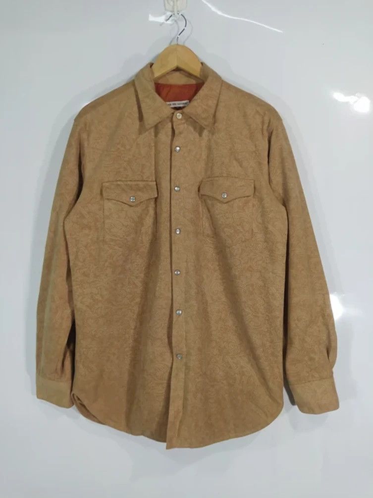 Japanese Brand × Vintage Vintage 0888 Tess Full Over Paisley Shirt Snap Button Size US M / EU 48-50 / 2 - 1 Thumbnail