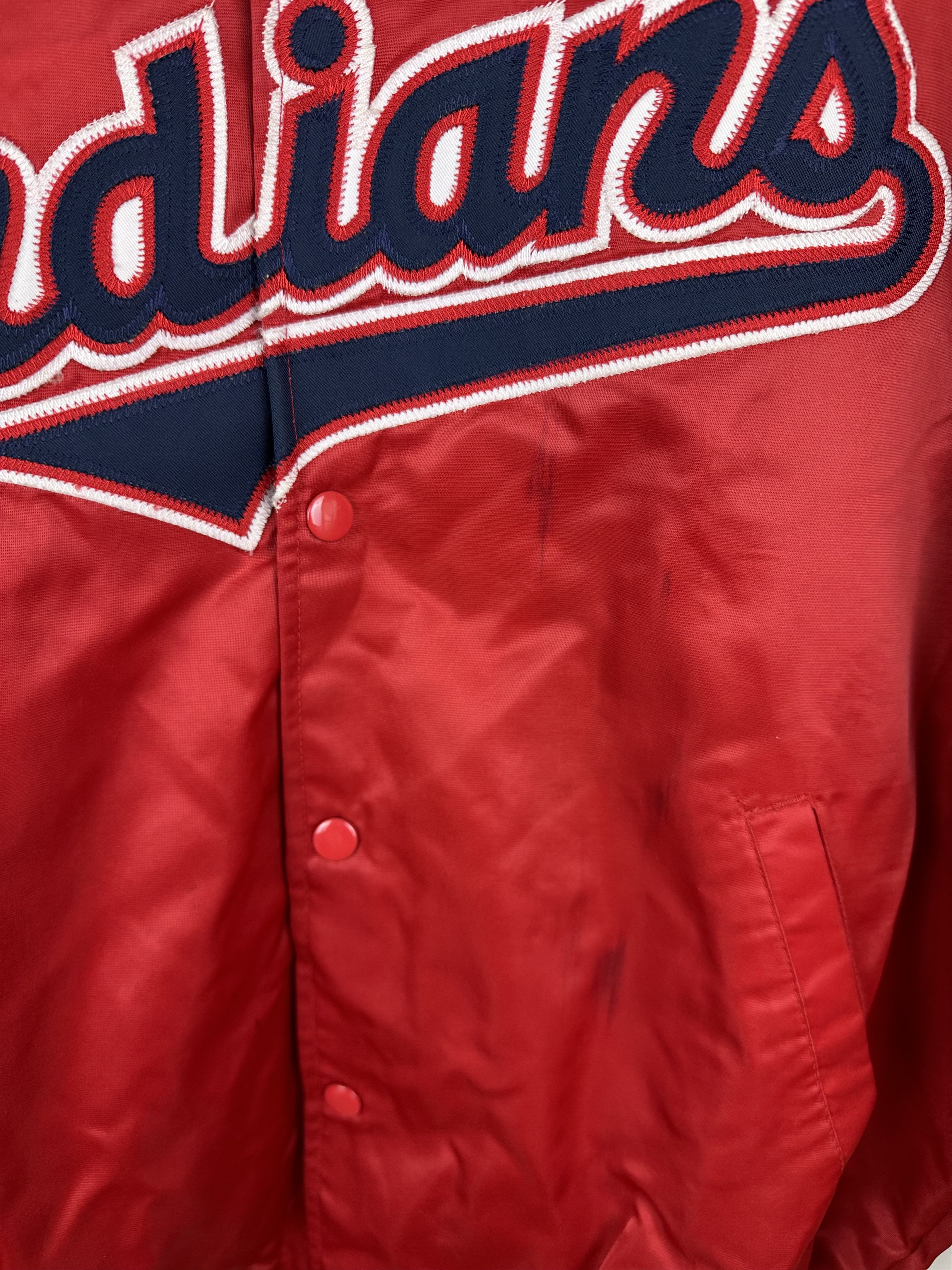 MLB × Starter × Vintage Vintage MLB Cleveland Indians Starter Satin Jacket Diamond Size US L / EU 52-54 / 3 - 4 Thumbnail