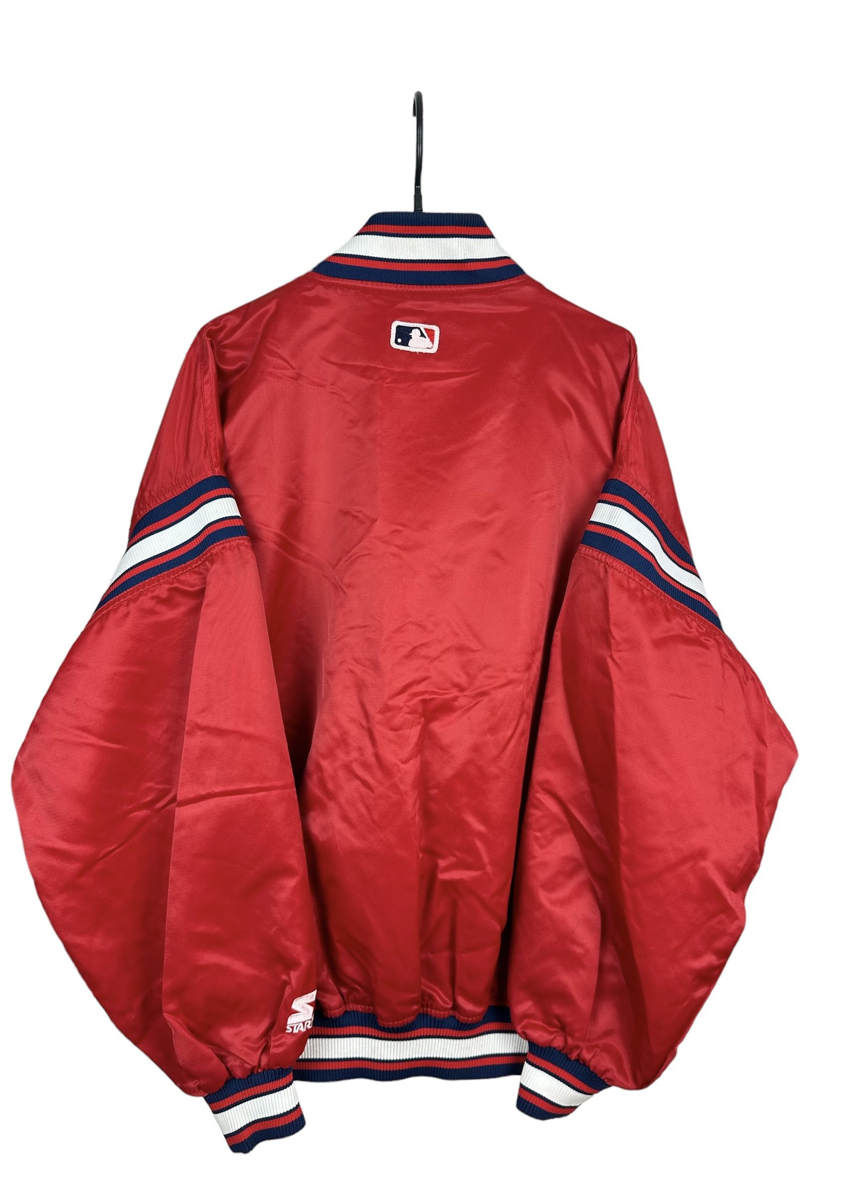 MLB × Starter × Vintage Vintage MLB Cleveland Indians Starter Satin Jacket Diamond Size US L / EU 52-54 / 3 - 14 Thumbnail
