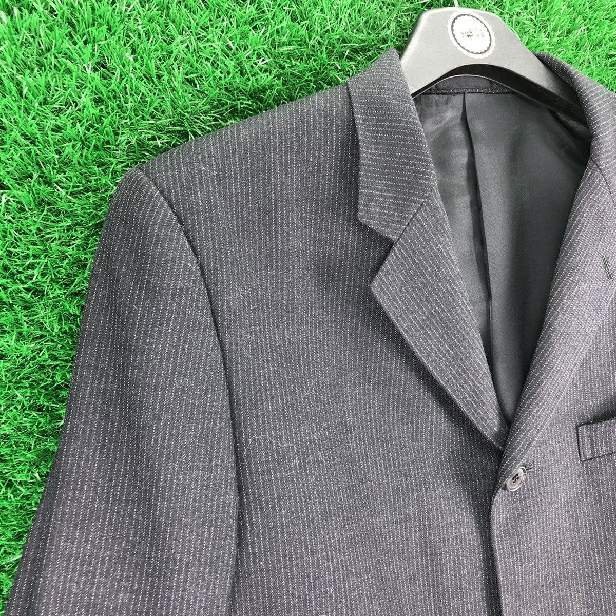 Yohji Yamamoto Vintage Yohji Yamamoto Blazer Striped Flap Pocket Size US S / EU 44-46 / 1 - 2 Thumbnail