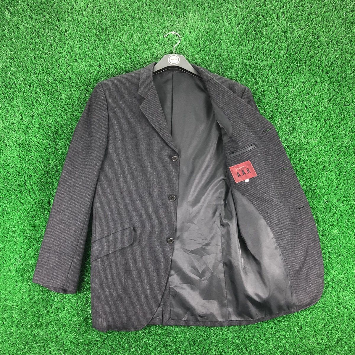 Yohji Yamamoto Vintage Yohji Yamamoto Blazer Striped Flap Pocket Size US S / EU 44-46 / 1 - 7 Thumbnail