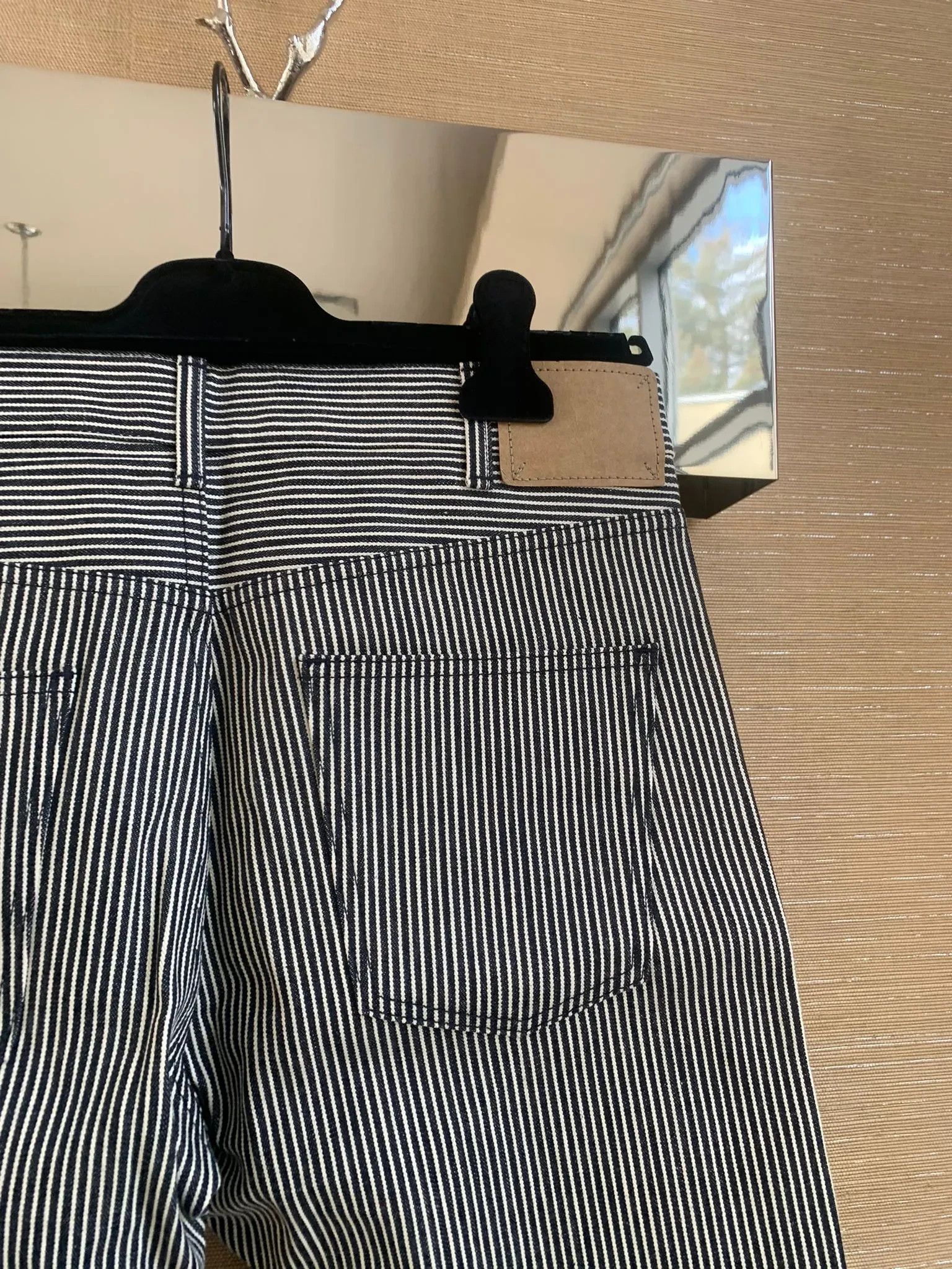 Celine Slim Low Rise Patch Denim in Hickory Stripe Size US 28 / EU 44 - 13 Thumbnail