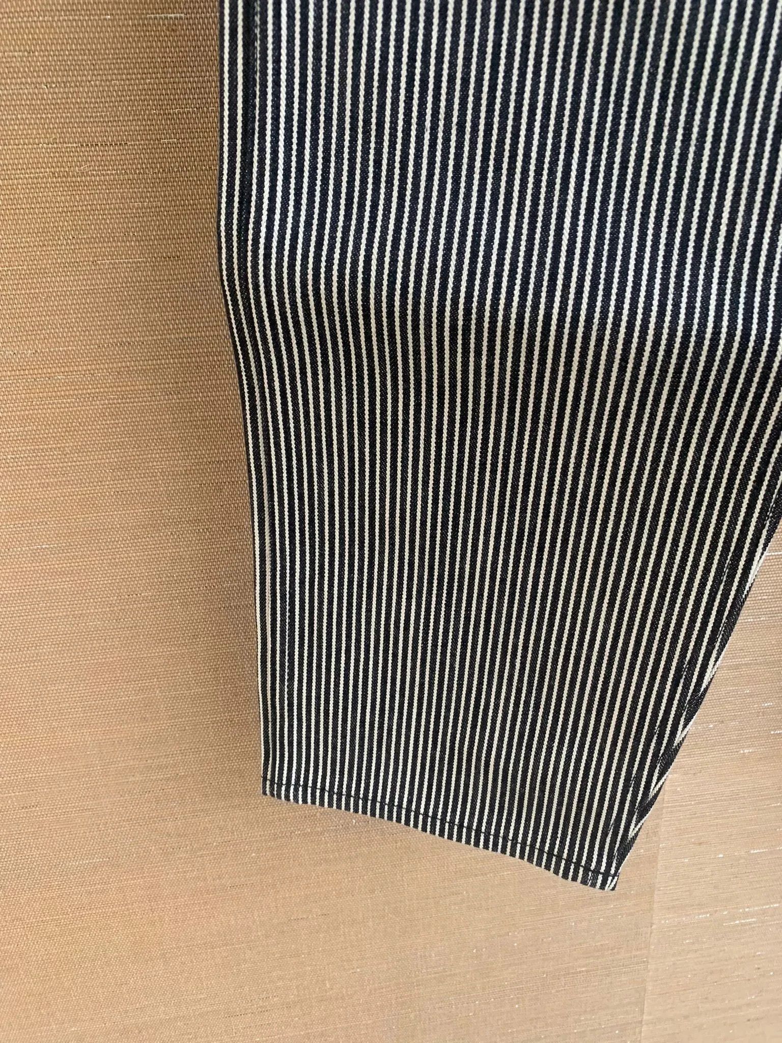 Celine Slim Low Rise Patch Denim in Hickory Stripe Size US 28 / EU 44 - 4 Thumbnail
