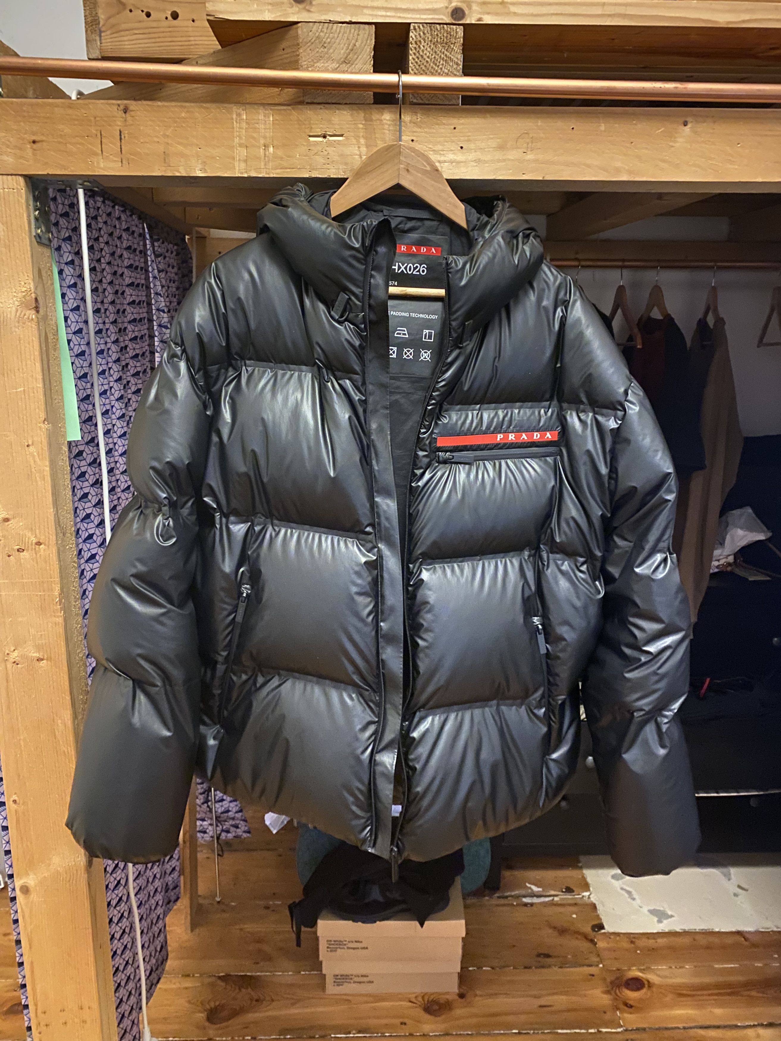 Prada Linea Rossa Puffer Jacket Grailed