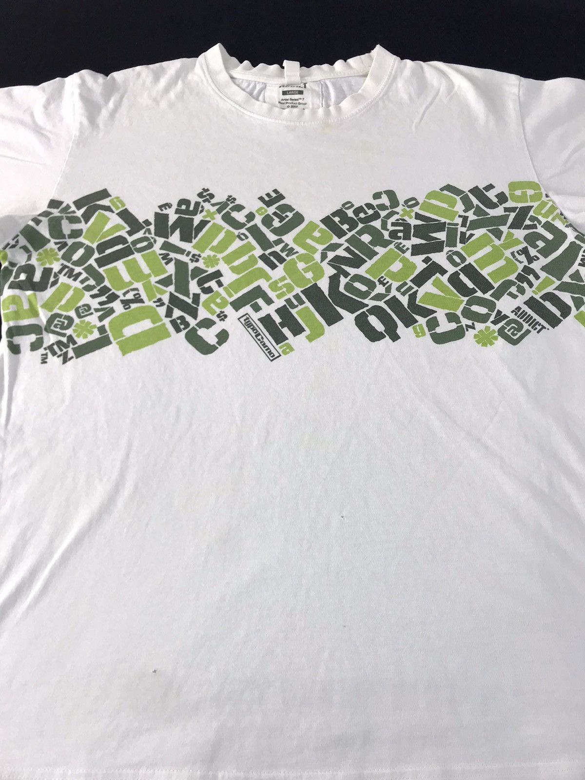 ADDICT × Japanese Brand Addicts Typo Camo Bad Egos Bold Crewneck Printed Tee Size US L / EU 52-54 / 3 - 3 Thumbnail