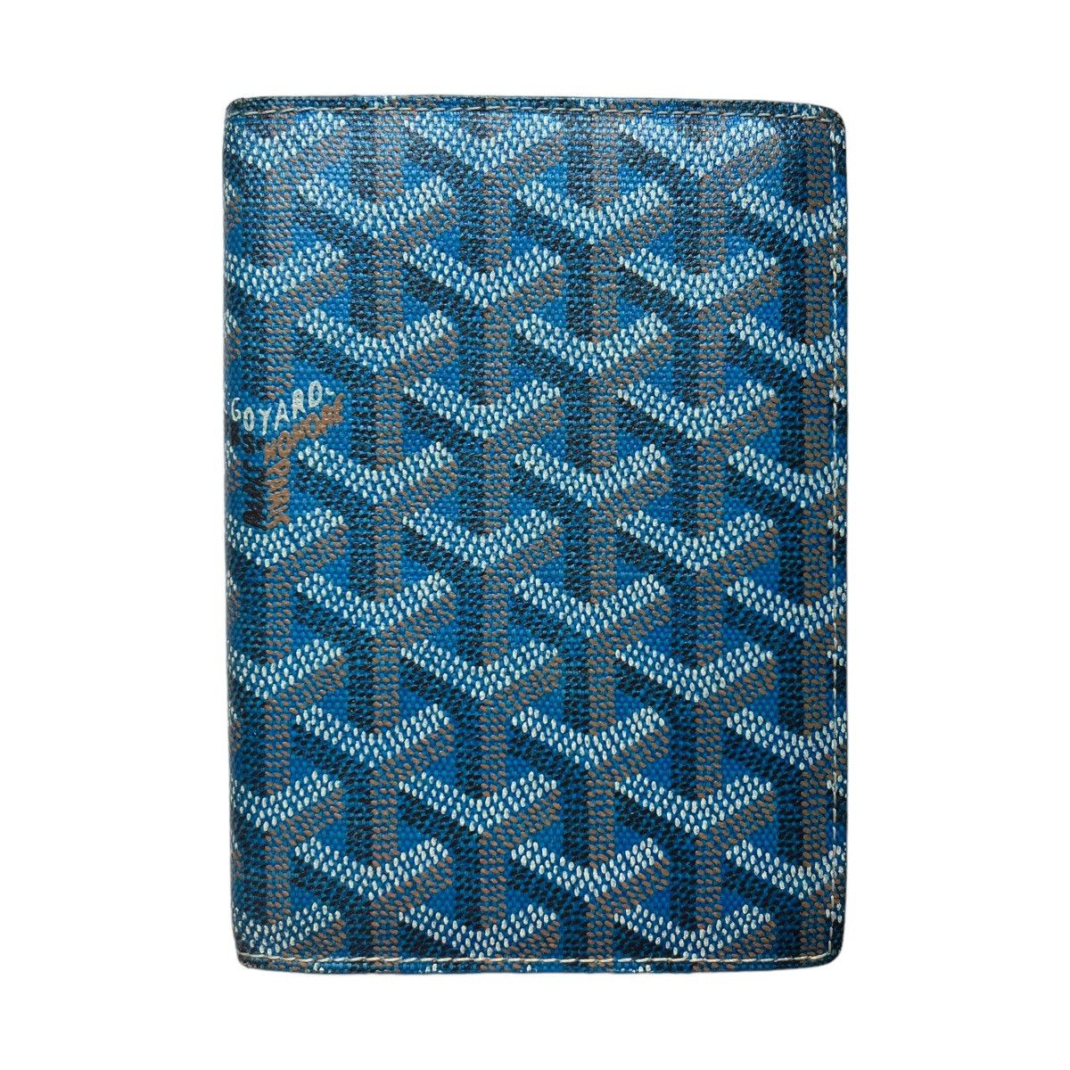 image of Goyard Passport Holder Travel Wallet in Blue, Men's