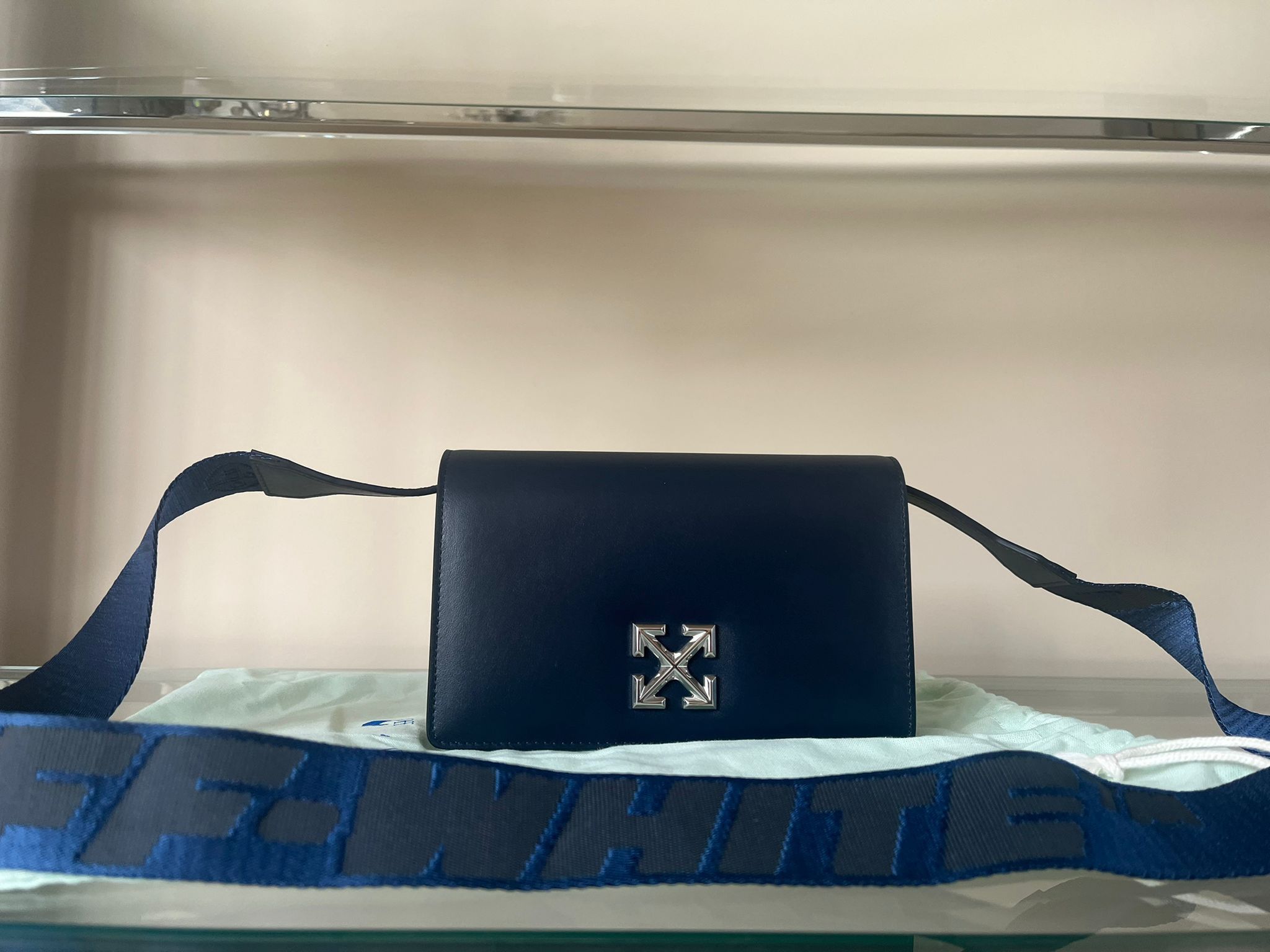 Off-White o1rshd1 Hand Bag in Navy Size ONE SIZE - 3 Thumbnail