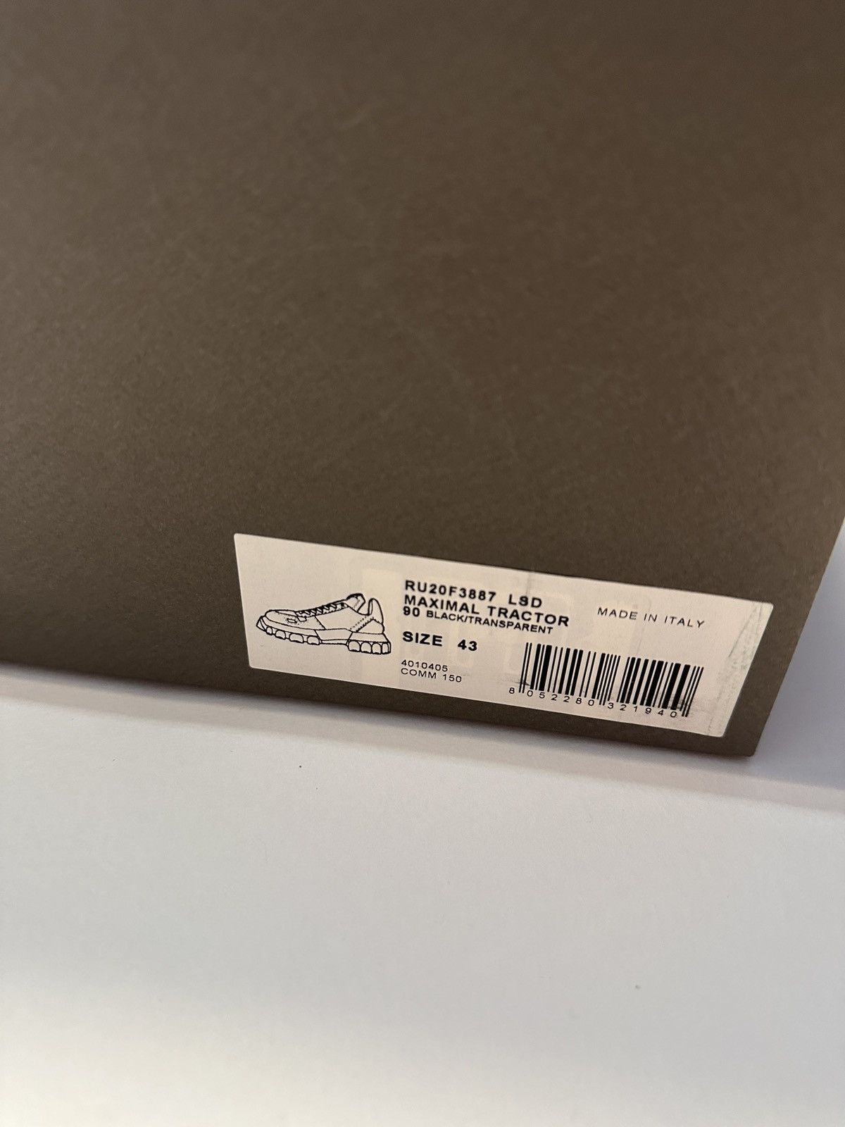 Rick Owens RARE Rick Owens Black Maximal Tractor Sneakers Size US 10.5 / EU 43-44 - 5 Thumbnail