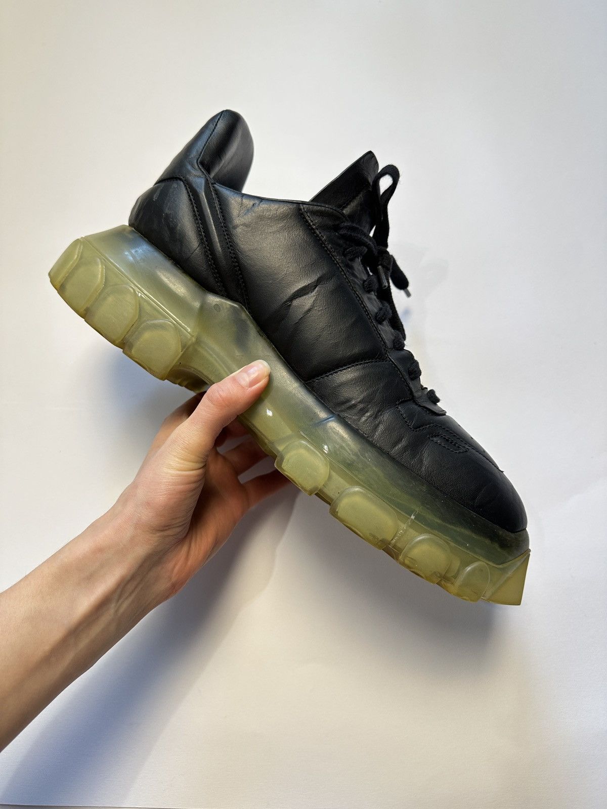 Rick Owens RARE Rick Owens Black Maximal Tractor Sneakers Size US 10.5 / EU 43-44 - 7 Thumbnail