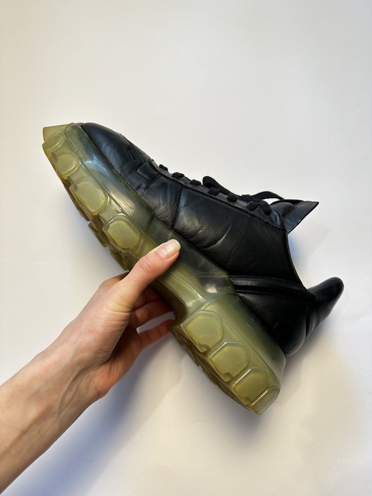 Rick Owens RARE Rick Owens Black Maximal Tractor Sneakers Size US 10.5 / EU 43-44 - 9 Thumbnail