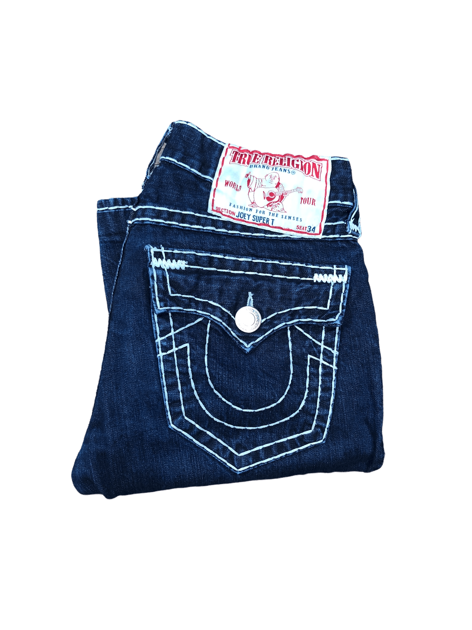 True Religion × Vintage Vintage True Religion Jeans Size 31 JOEY SUPER T Blue Size US 31 - 6 Thumbnail
