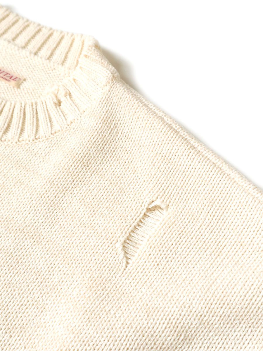 Kapital Kapital 5G Cotton Knit Hippie Sleeve Crewneck Sweater Size US L / EU 52-54 / 3 - 4 Thumbnail