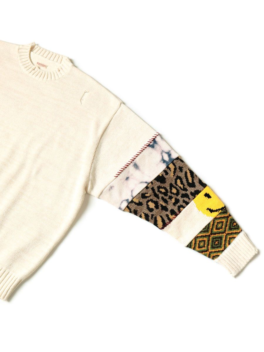 Kapital Kapital 5G Cotton Knit Hippie Sleeve Crewneck Sweater Size US L / EU 52-54 / 3 - 6 Thumbnail
