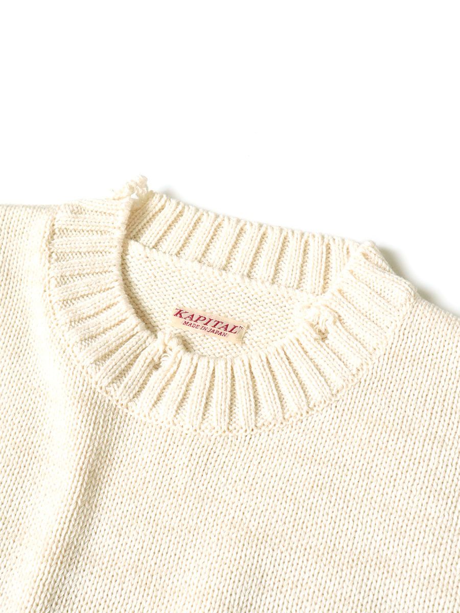 Kapital Kapital 5G Cotton Knit Hippie Sleeve Crewneck Sweater Size US L / EU 52-54 / 3 - 3 Thumbnail