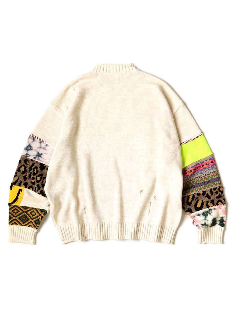Kapital Kapital 5G Cotton Knit Hippie Sleeve Crewneck Sweater Size US L / EU 52-54 / 3 - 2 Thumbnail