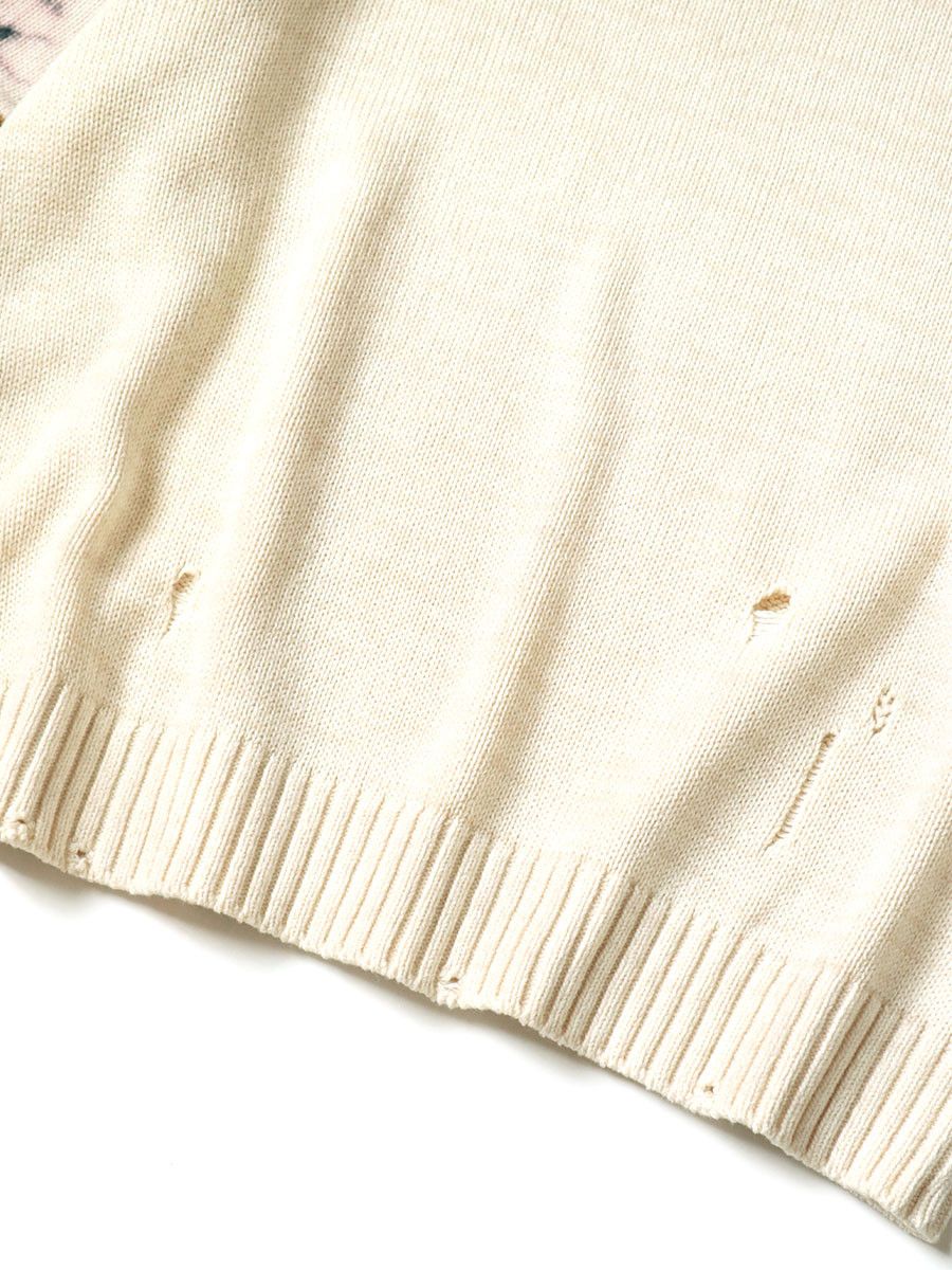 Kapital Kapital 5G Cotton Knit Hippie Sleeve Crewneck Sweater Size US L / EU 52-54 / 3 - 5 Thumbnail