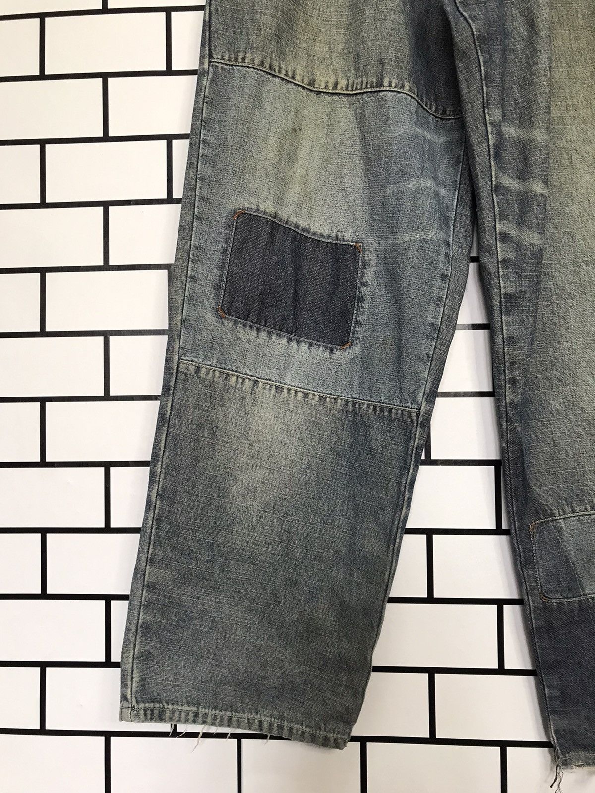 Marc Buchanan × Pelle Pelle Vtg Pelle Pelle Reconstructed Patchwork Iconic Hip Hop Denim Size US 36 / EU 52 - 5 Thumbnail