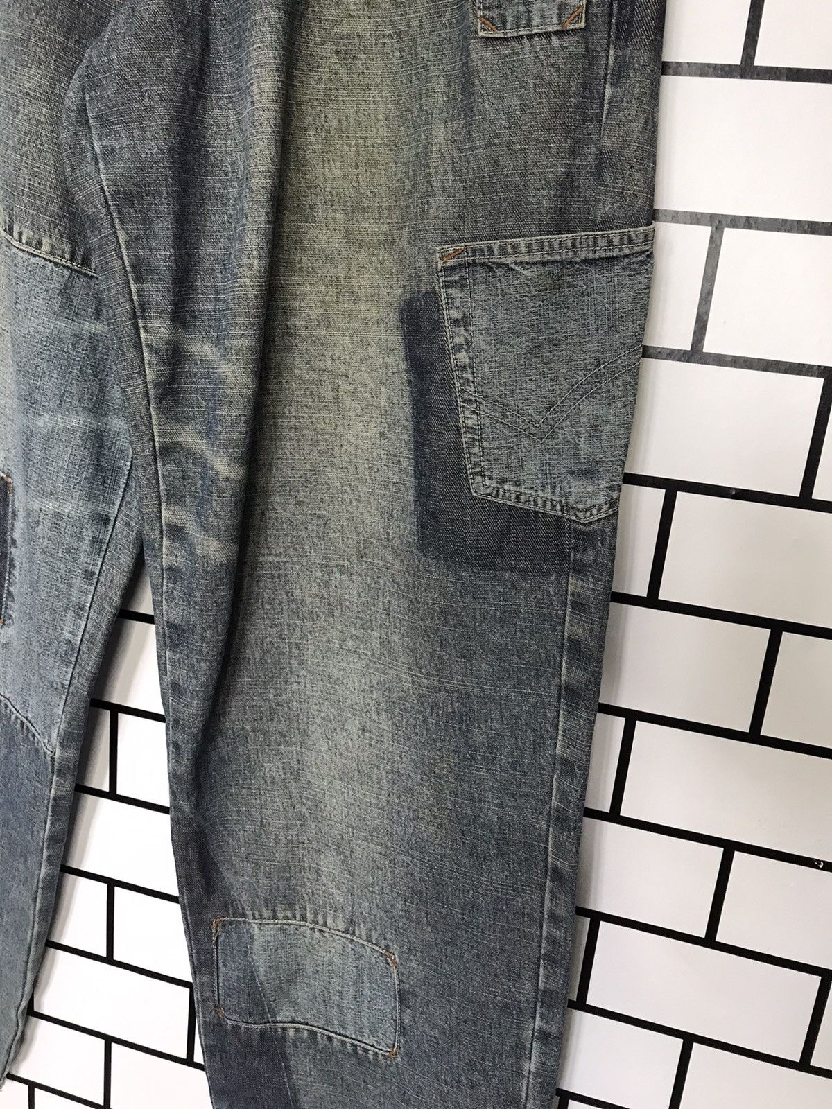 Marc Buchanan × Pelle Pelle Vtg Pelle Pelle Reconstructed Patchwork Iconic Hip Hop Denim Size US 36 / EU 52 - 8 Thumbnail