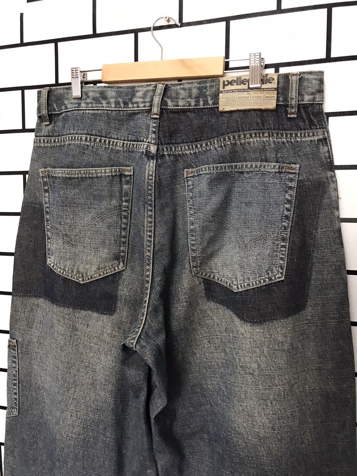 Marc Buchanan × Pelle Pelle Vtg Pelle Pelle Reconstructed Patchwork Iconic Hip Hop Denim Size US 36 / EU 52 - 12 Thumbnail