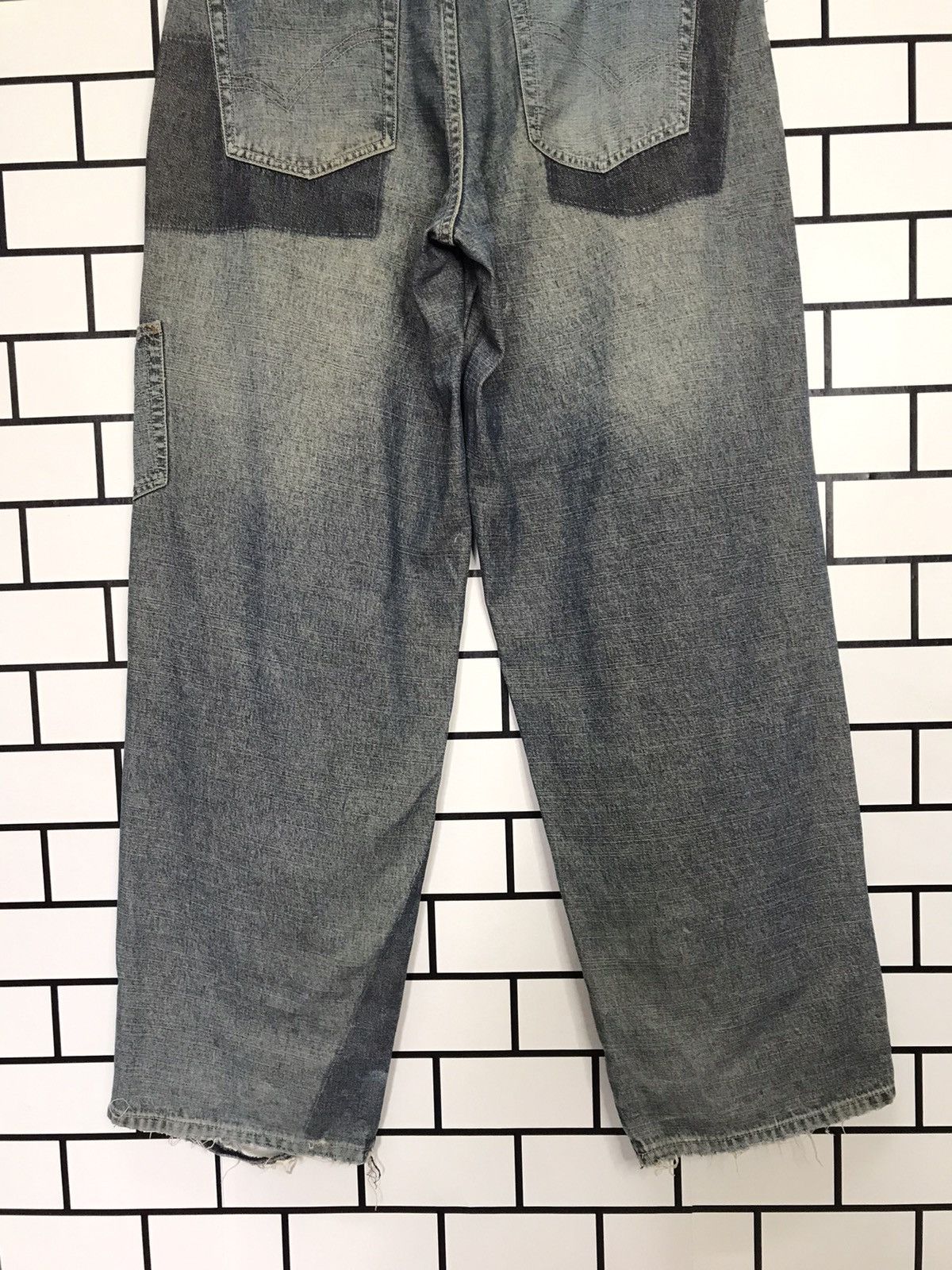 Marc Buchanan × Pelle Pelle Vtg Pelle Pelle Reconstructed Patchwork Iconic Hip Hop Denim Size US 36 / EU 52 - 11 Thumbnail