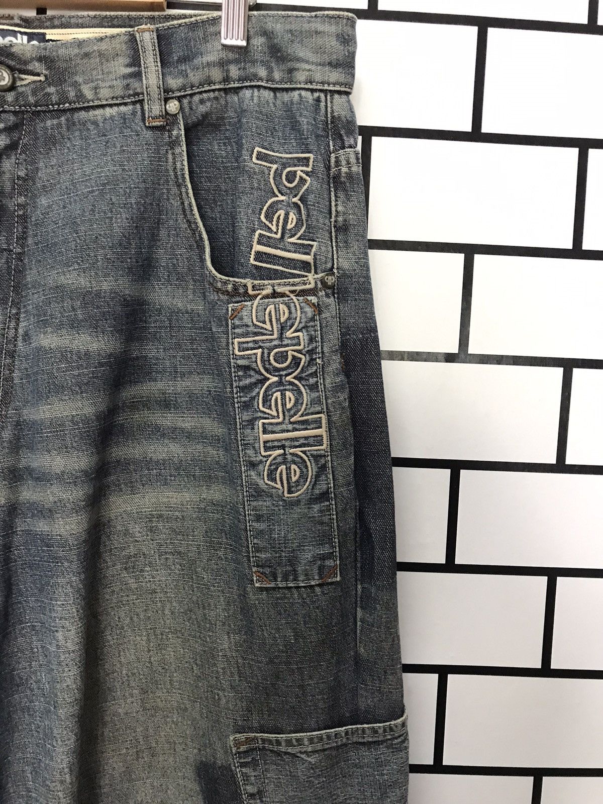 Marc Buchanan × Pelle Pelle Vtg Pelle Pelle Reconstructed Patchwork Iconic Hip Hop Denim Size US 36 / EU 52 - 7 Thumbnail
