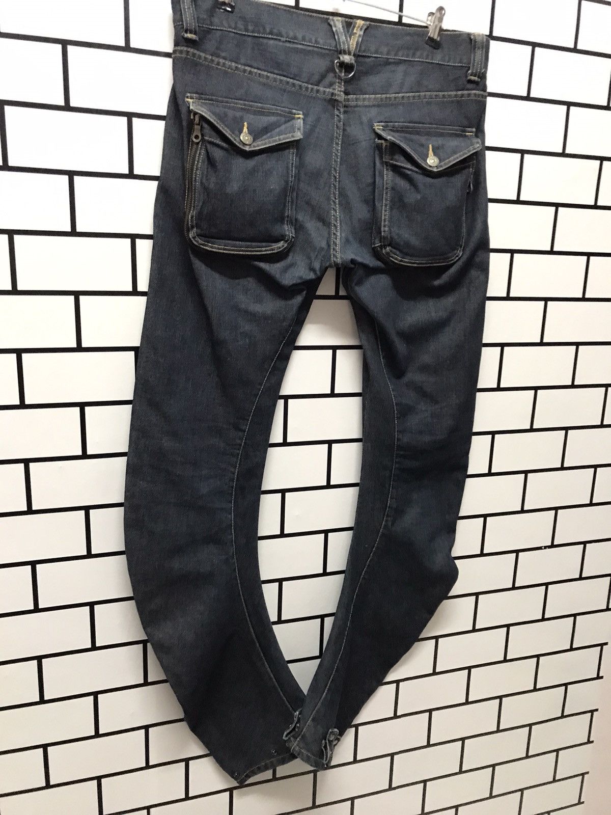 Japanese Brand × PPFM PPFM JAPAN MULTIPOCKET CURVE LEG BONDAGE DENIM PANTS Size US 34 / EU 50 - 11 Thumbnail