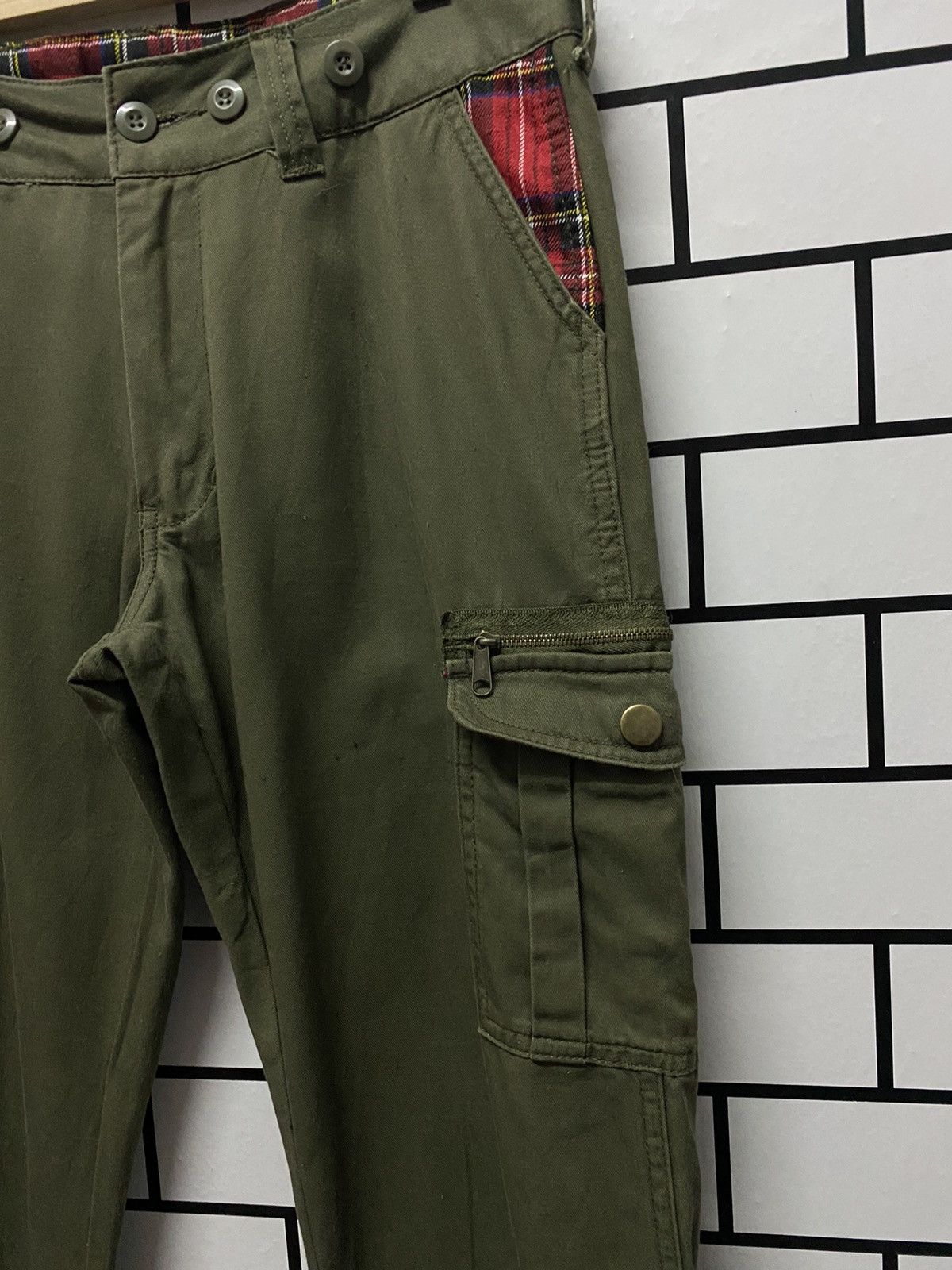 Japanese Brand Japanese Brand Cargo Pants Multi Pocket Tartans Lining Size US 32 / EU 48 - 10 Thumbnail