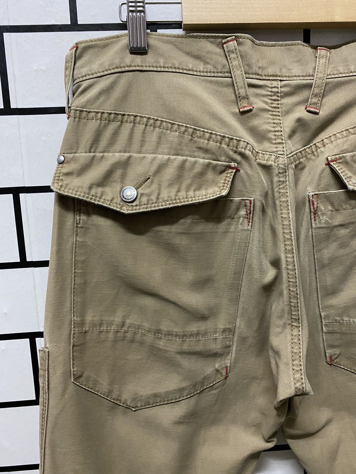Japanese Brand Xebec Japan Cargo Bush Pants Multi Pocket Twisted Leg Size US 30 / EU 46 - 13 Thumbnail