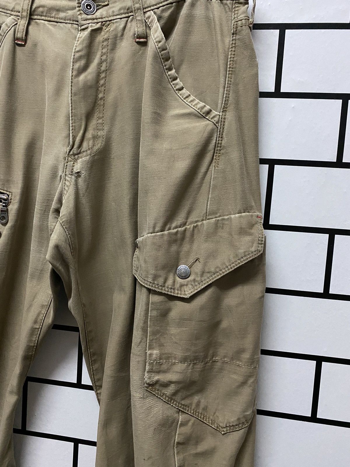 Japanese Brand Xebec Japan Cargo Bush Pants Multi Pocket Twisted Leg Size US 30 / EU 46 - 8 Thumbnail