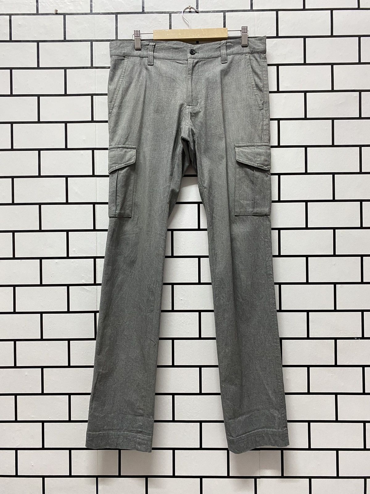 image of Edifice Japan Cargo Skinny Style Multipocket in Grey, Men's (Size 32)