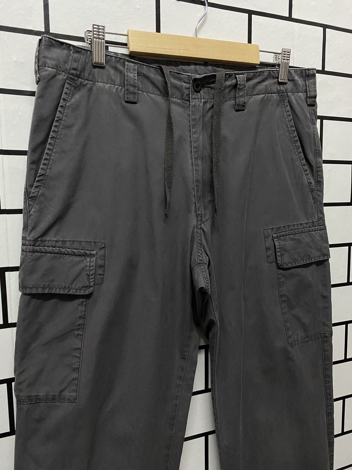 Japanese Brand × Vintage Vintage Japan Brand Cargo Combat Style Drawstring Pants Size US 32 / EU 48 - 7 Thumbnail