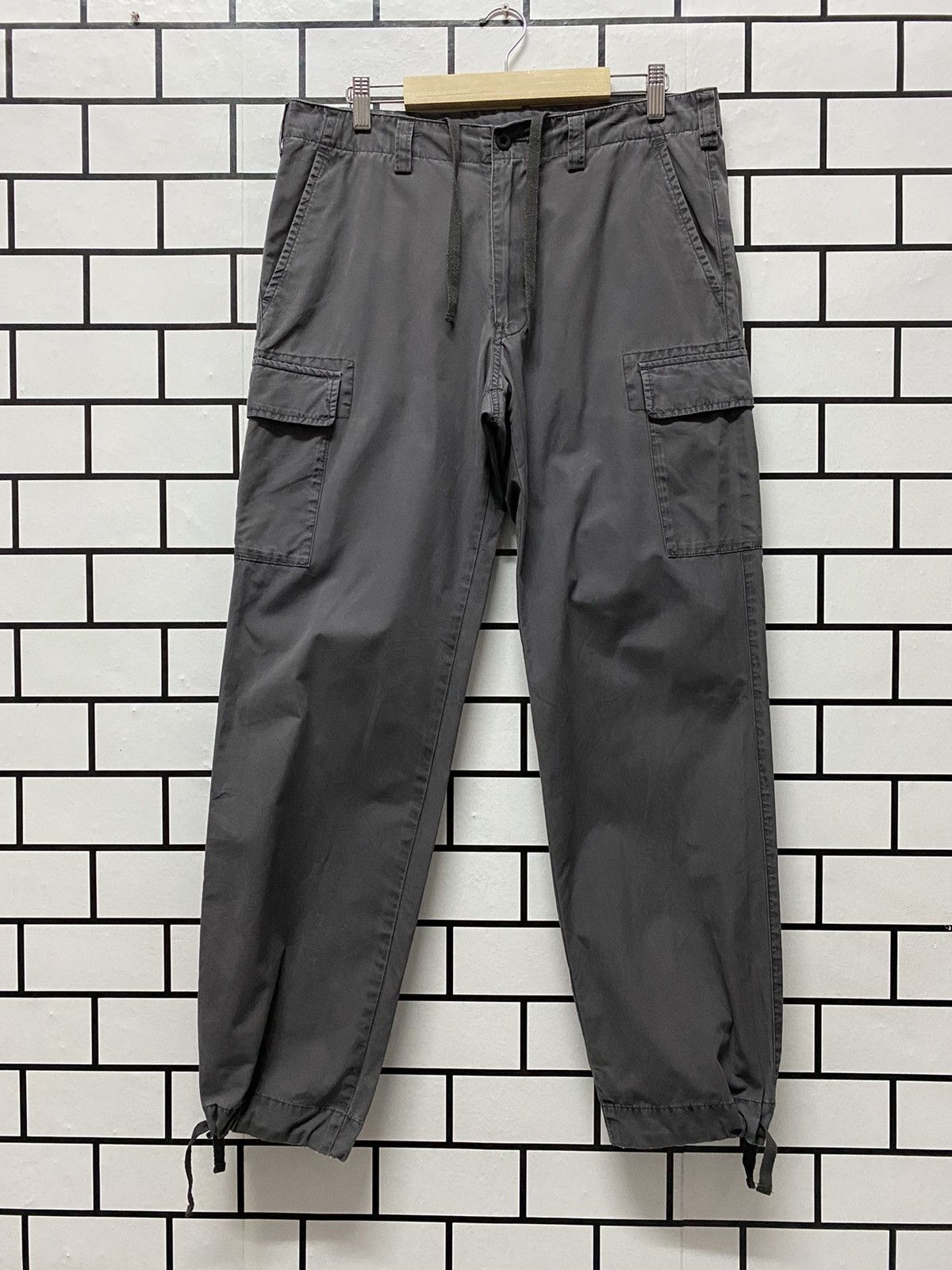 Japanese Brand × Vintage Vintage Japan Brand Cargo Combat Style Drawstring Pants Size US 32 / EU 48 - 1 Thumbnail