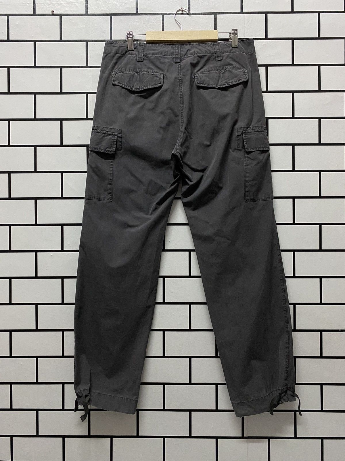 Japanese Brand × Vintage Vintage Japan Brand Cargo Combat Style Drawstring Pants Size US 32 / EU 48 - 2 Thumbnail