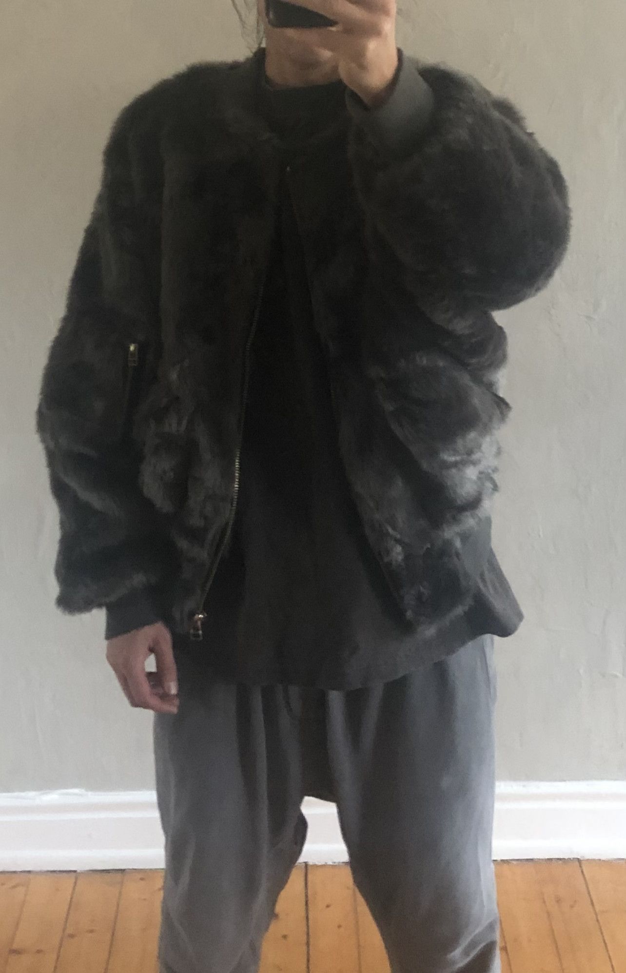 LANDLORD Landlord New York fake fur bomber jacket, dark green Size US M / EU 48-50 / 2 - 7 Thumbnail