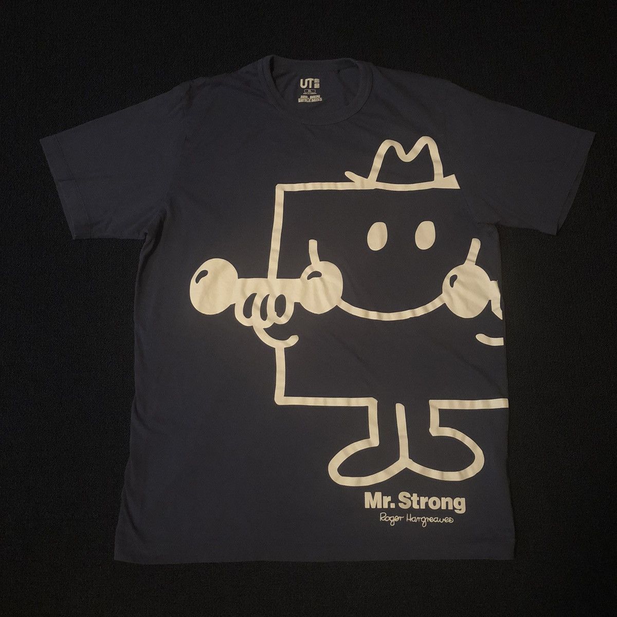 Cartoon Network × Uniqlo VTG Uniqlo Mr Men Little Miss Mr Strong Roger Hargreaves Tee Size US XL / EU 56 / 4 - 1 Thumbnail