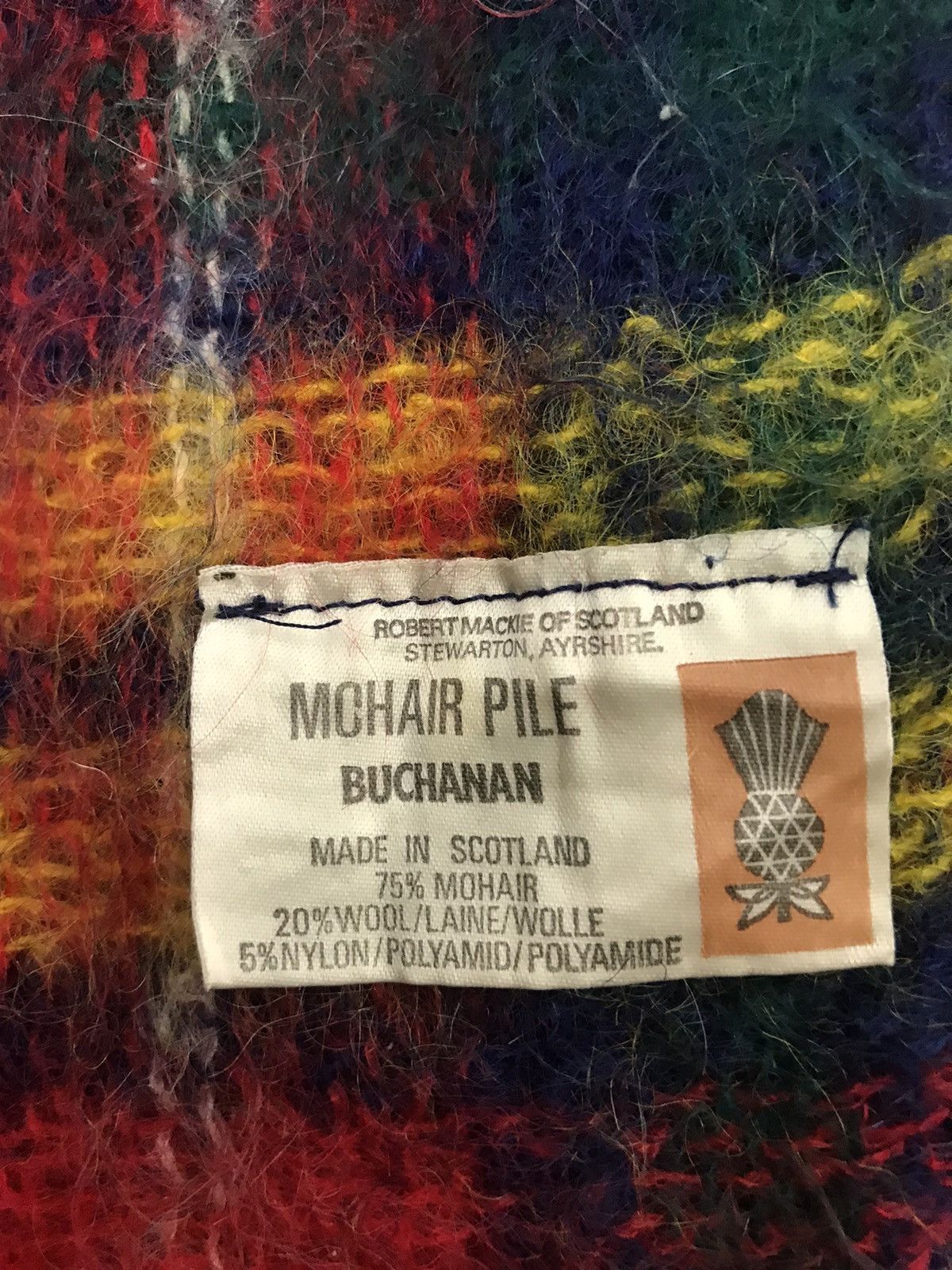 Other × Vintage Vintage Mohair pile bunchanan by Robertmickie muffler/scarf Size ONE SIZE - 4 Thumbnail