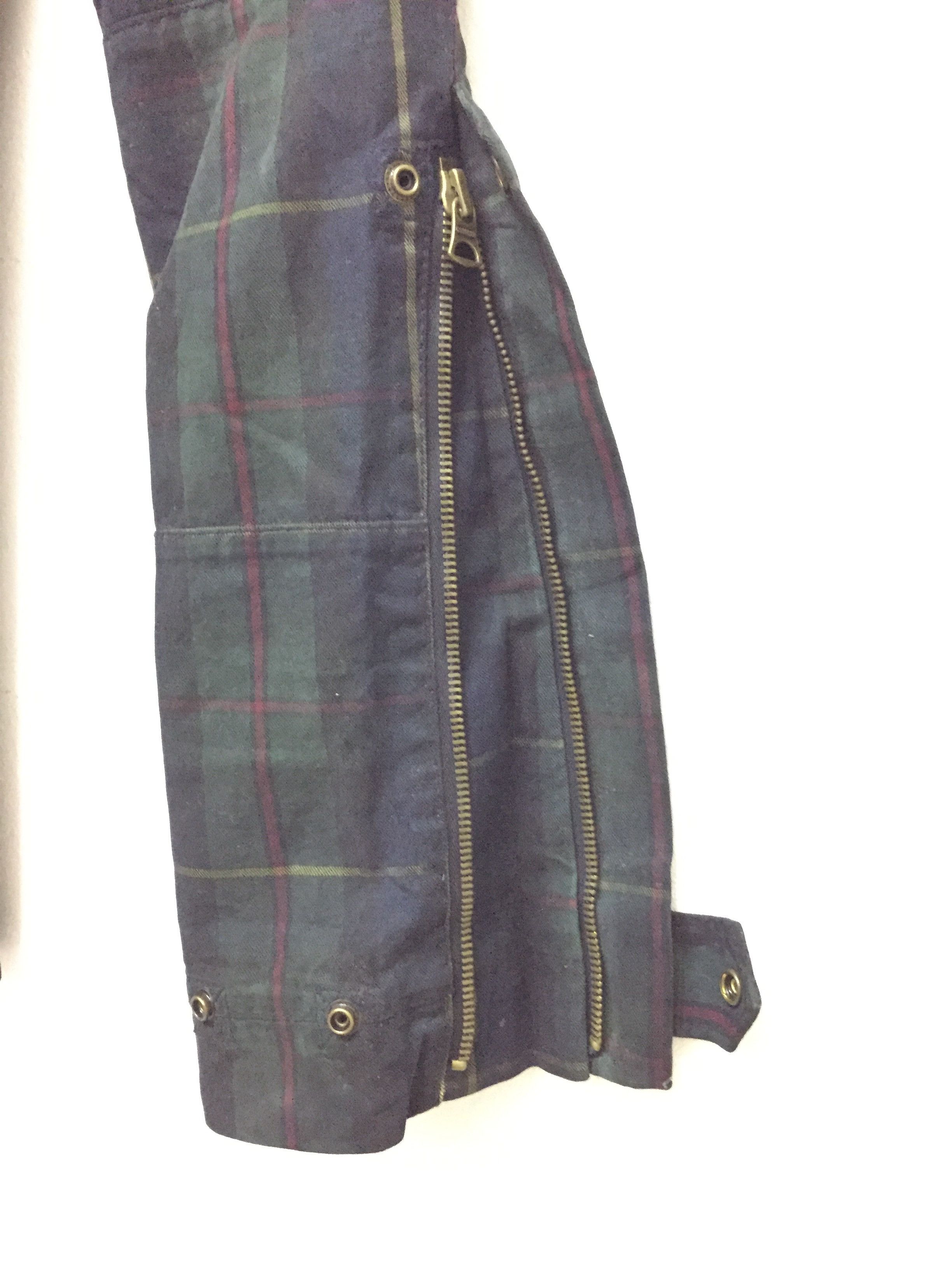 Polo Ralph Lauren Vtg Black watch tartan heavy rider zipper cargo pants Size 30" / US 8 / IT 44 - 9 Thumbnail