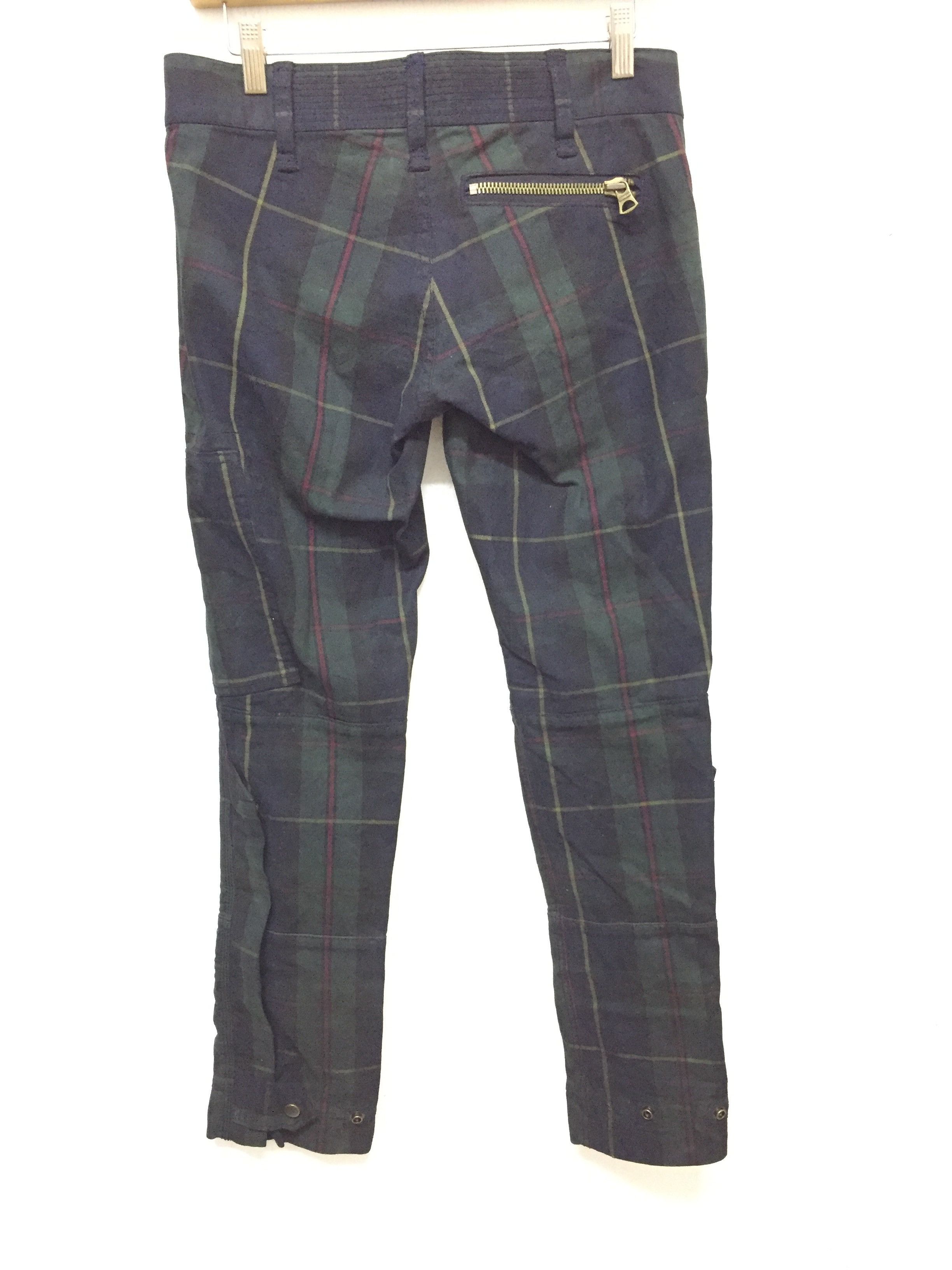 Polo Ralph Lauren Vtg Black watch tartan heavy rider zipper cargo pants Size 30" / US 8 / IT 44 - 7 Thumbnail
