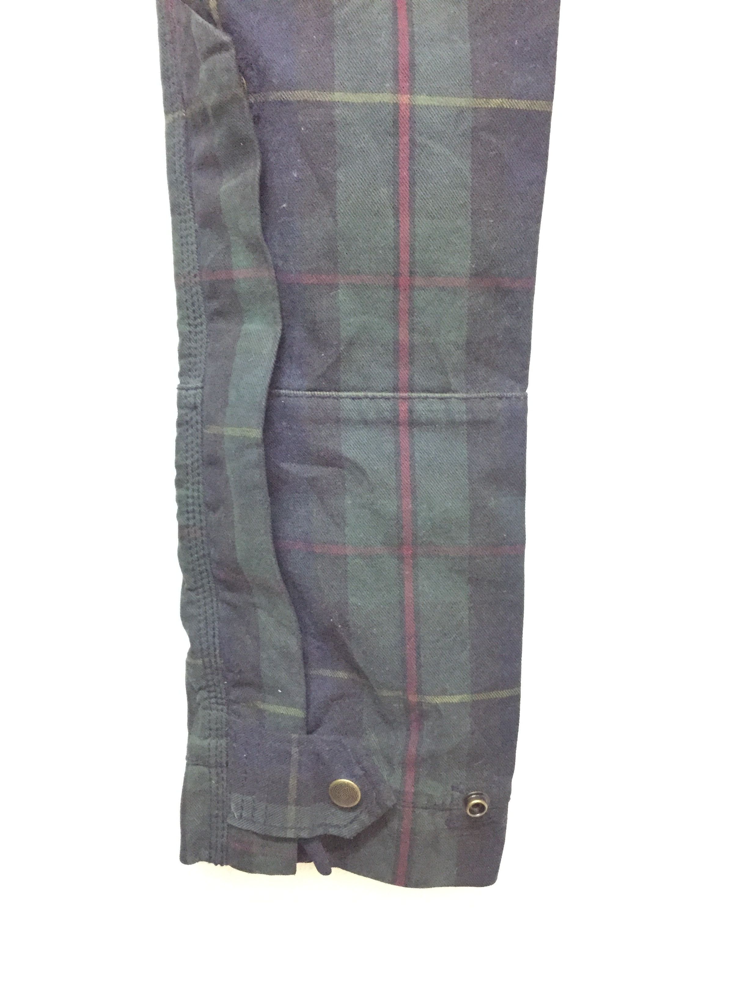 Polo Ralph Lauren Vtg Black watch tartan heavy rider zipper cargo pants Size 30" / US 8 / IT 44 - 8 Thumbnail