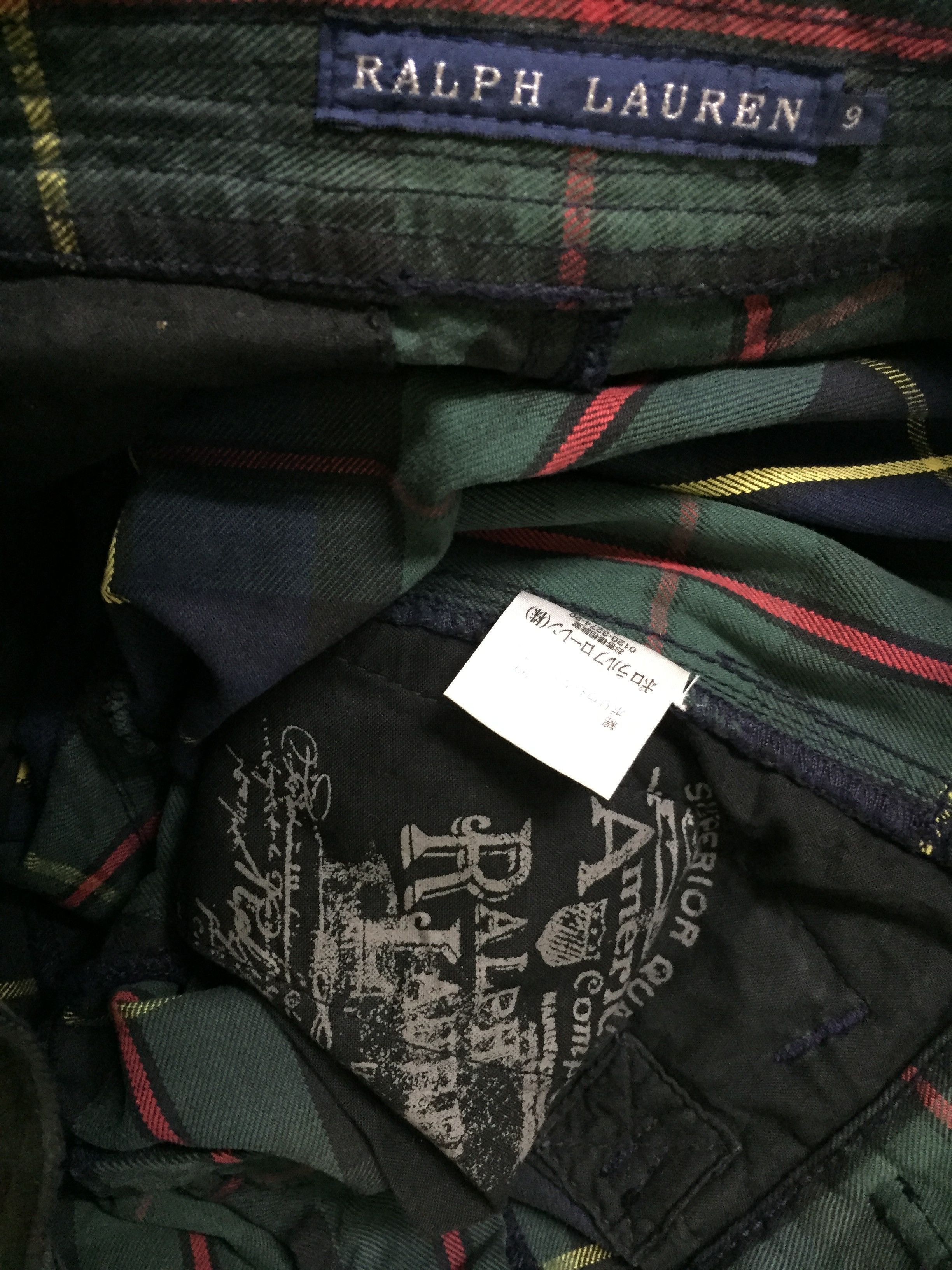 Polo Ralph Lauren Vtg Black watch tartan heavy rider zipper cargo pants Size 30" / US 8 / IT 44 - 11 Thumbnail