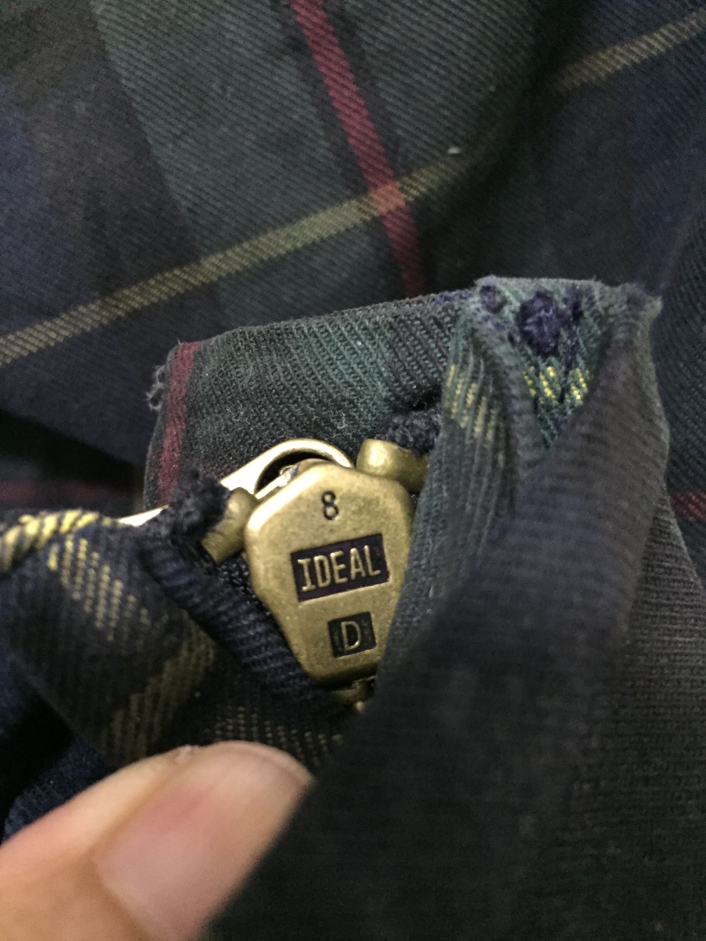 Polo Ralph Lauren Vtg Black watch tartan heavy rider zipper cargo pants Size 30" / US 8 / IT 44 - 10 Thumbnail