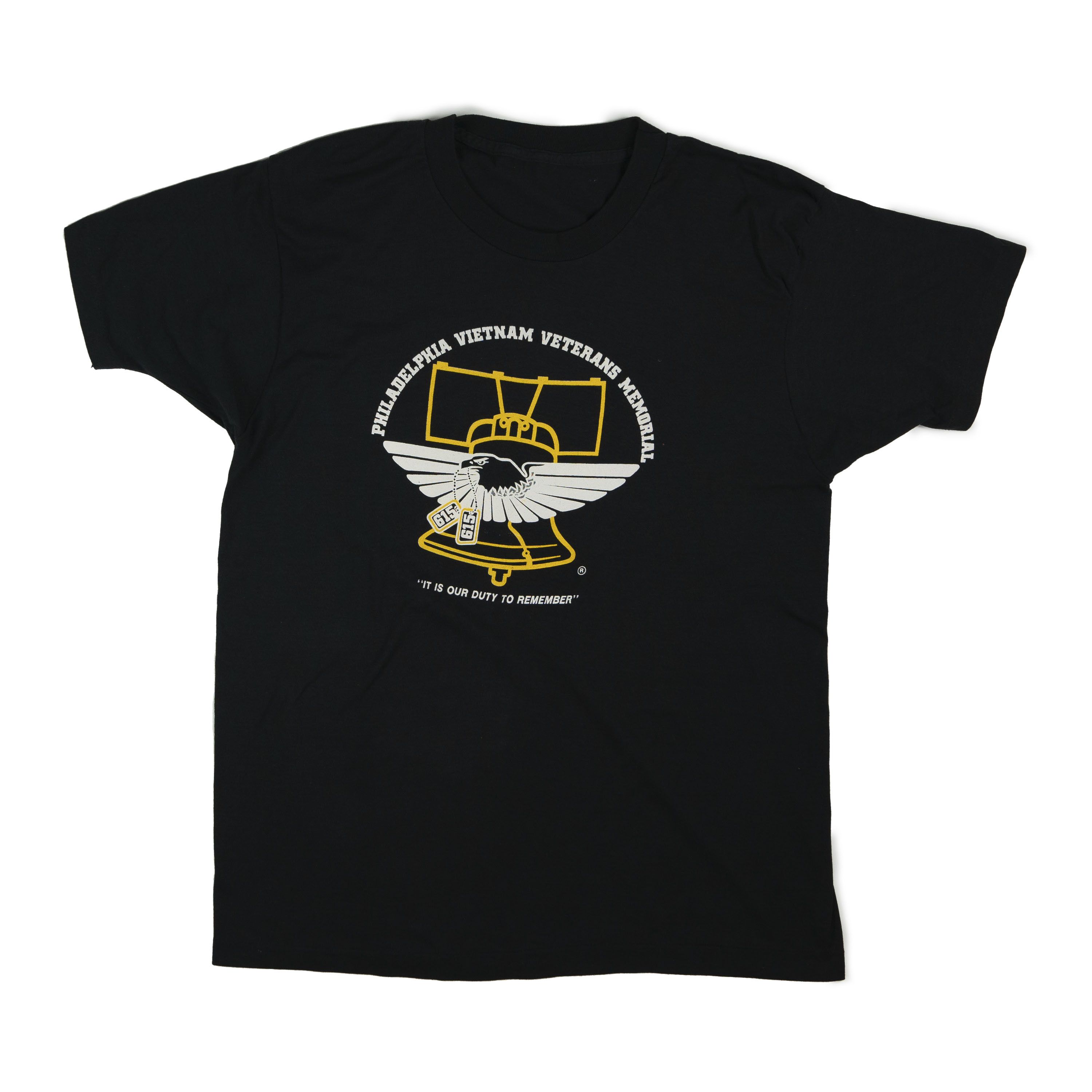 Vintage Vintage 1980's Philadelphia Vietnam Vet Memorial Tee Shirt Size US L / EU 52-54 / 3 - 1 Thumbnail